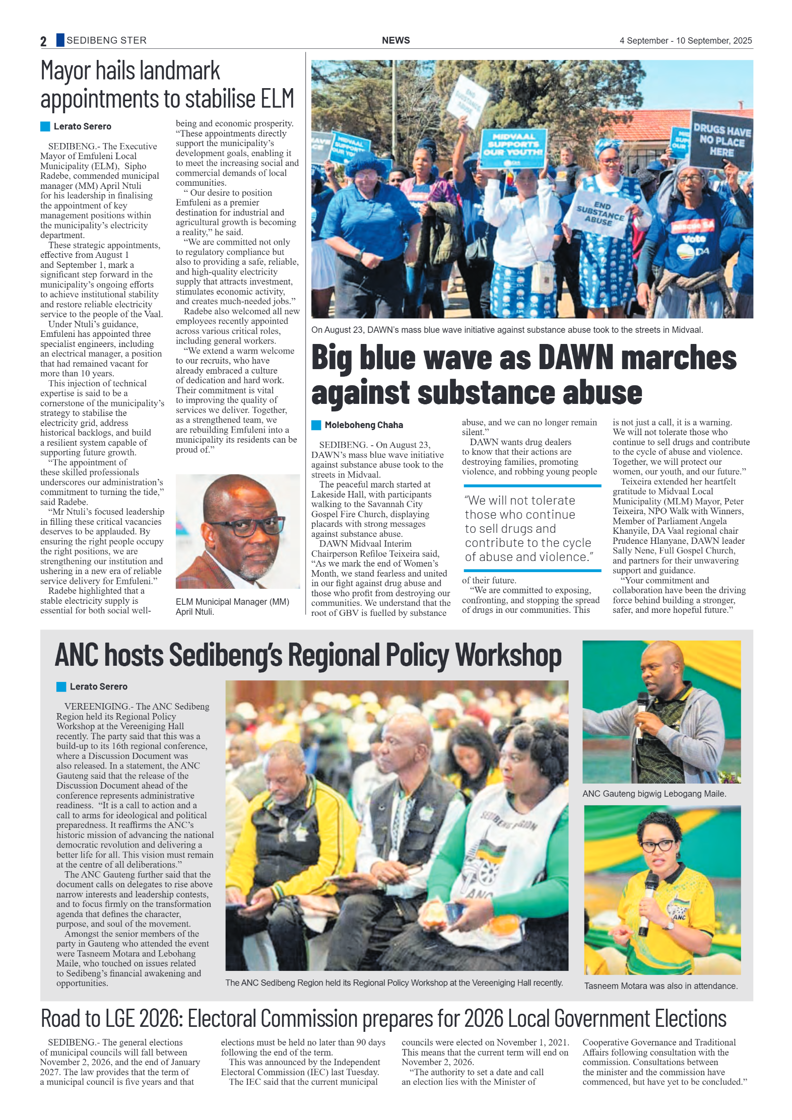 Sedibeng Ster 4 September – 10 September, 2025 page 2