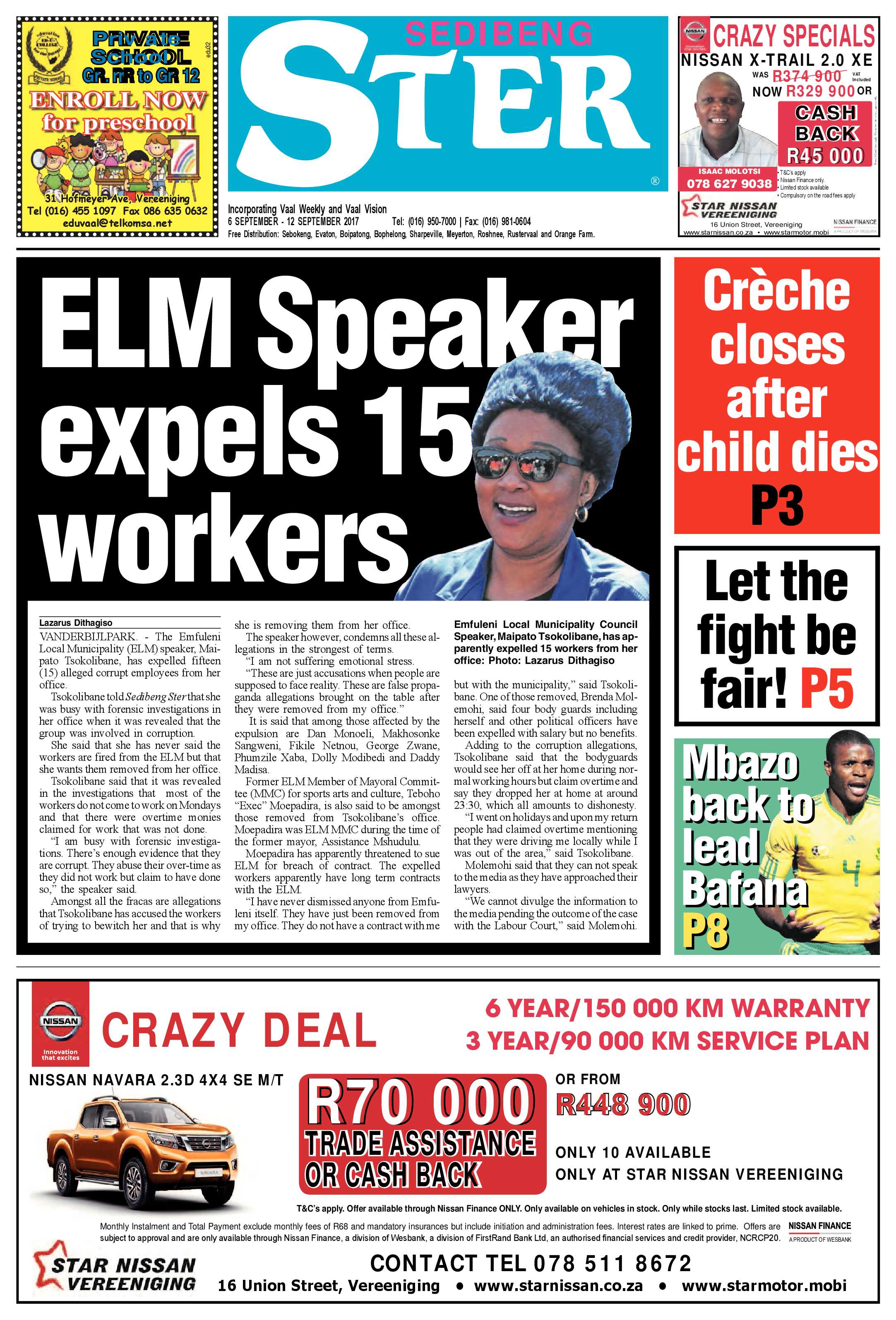 Sedibeng Ster 5 – 12 September 2017 page 1