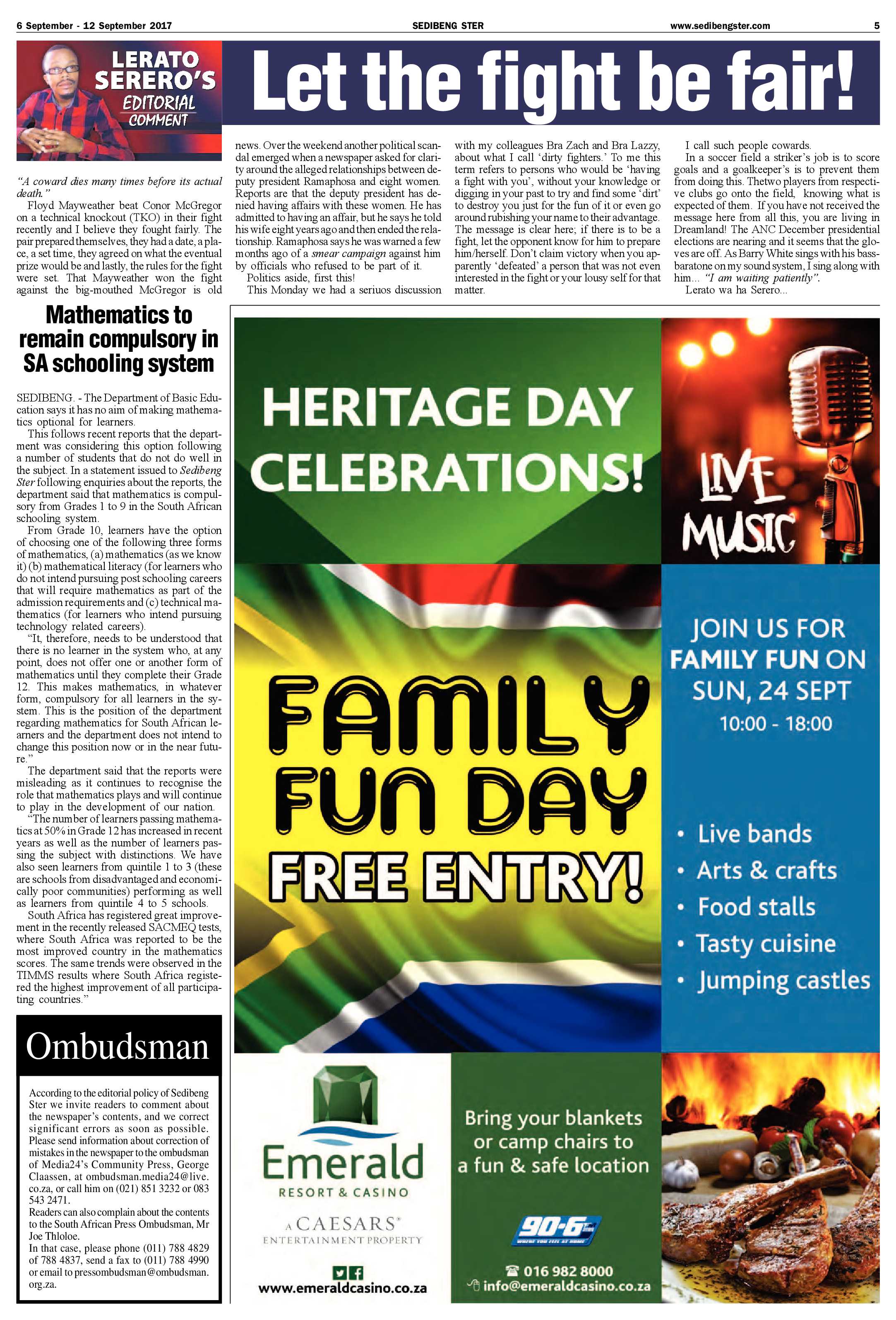 Sedibeng Ster 5 – 12 September 2017 page 5