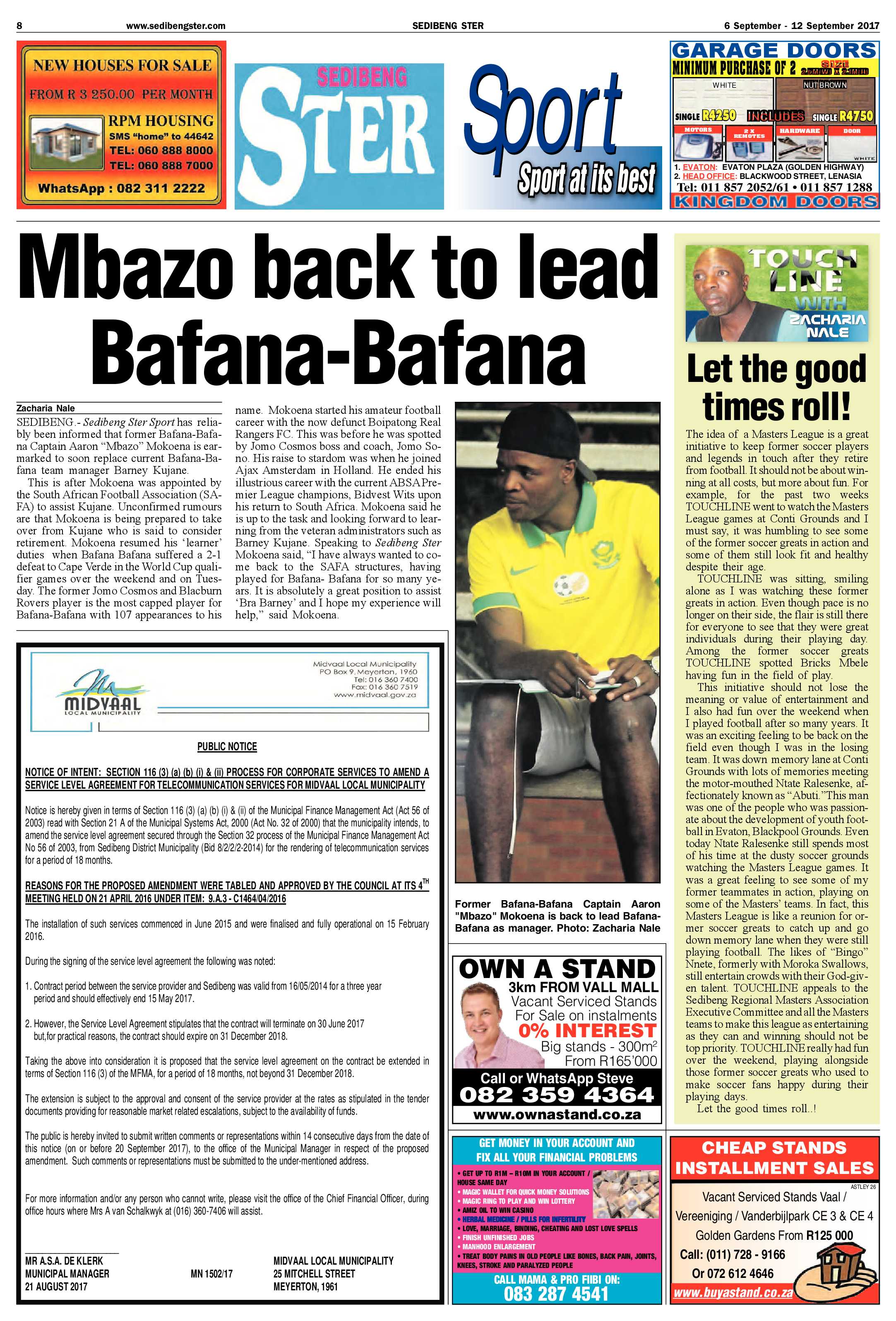 Sedibeng Ster 5 – 12 September 2017 page 8