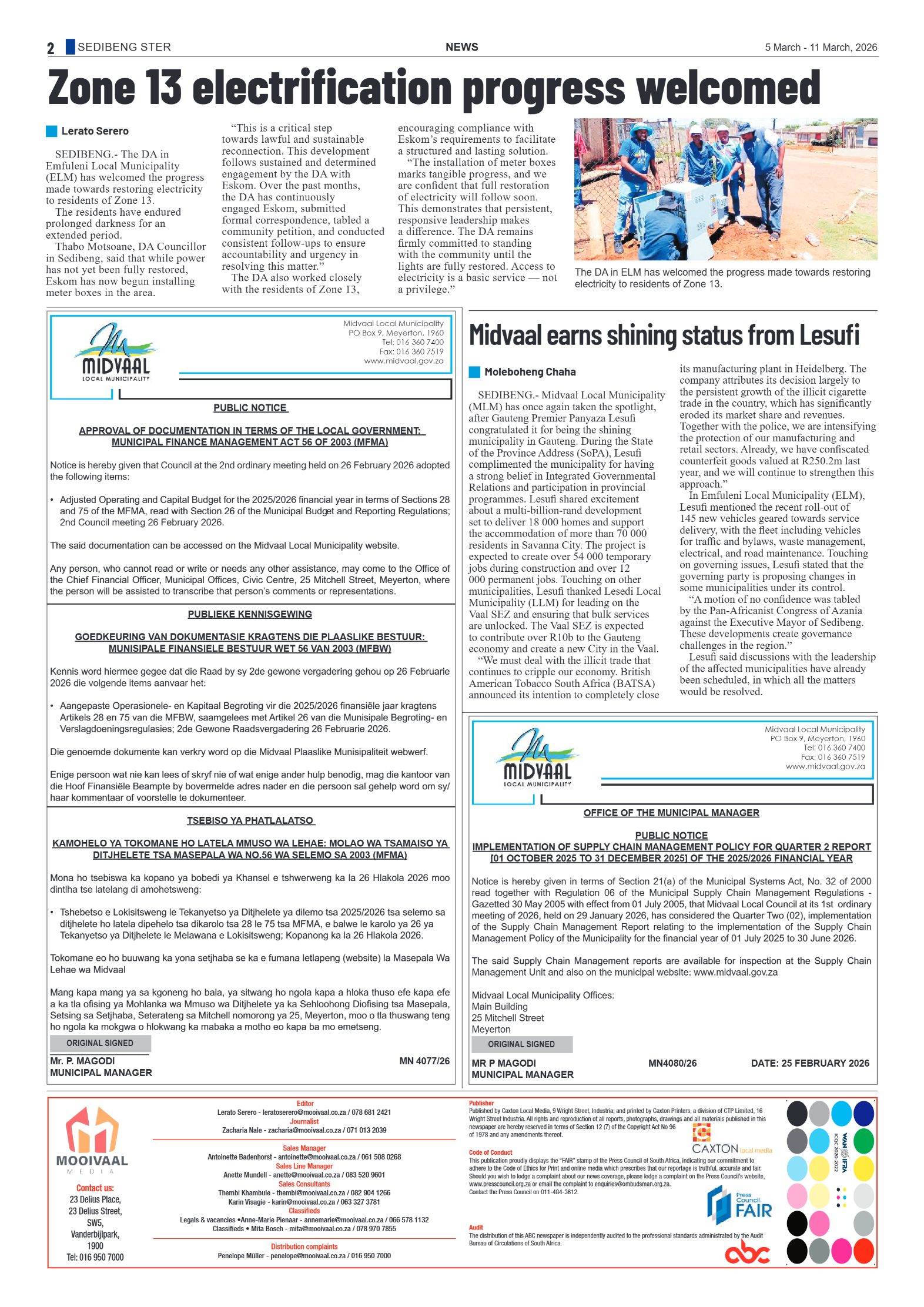 Sedibeng Ster – 5 March 2026 page 2