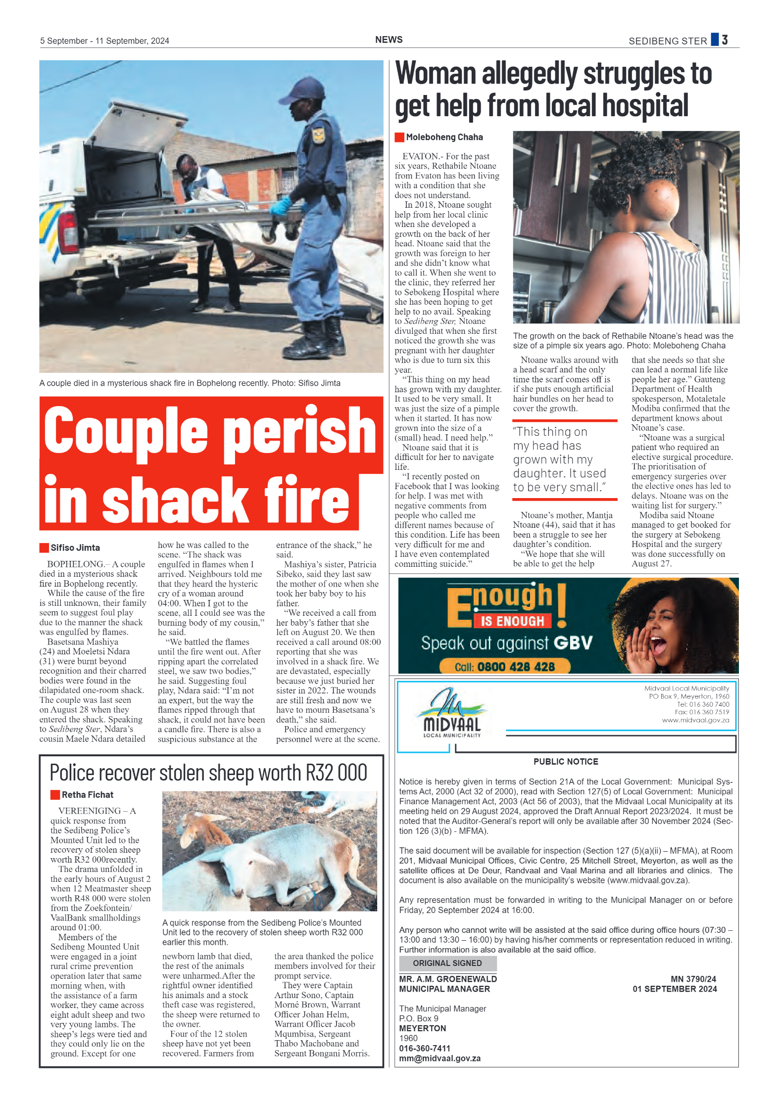 Sedibeng Ster 5 September – 11 September, 2024 page 3