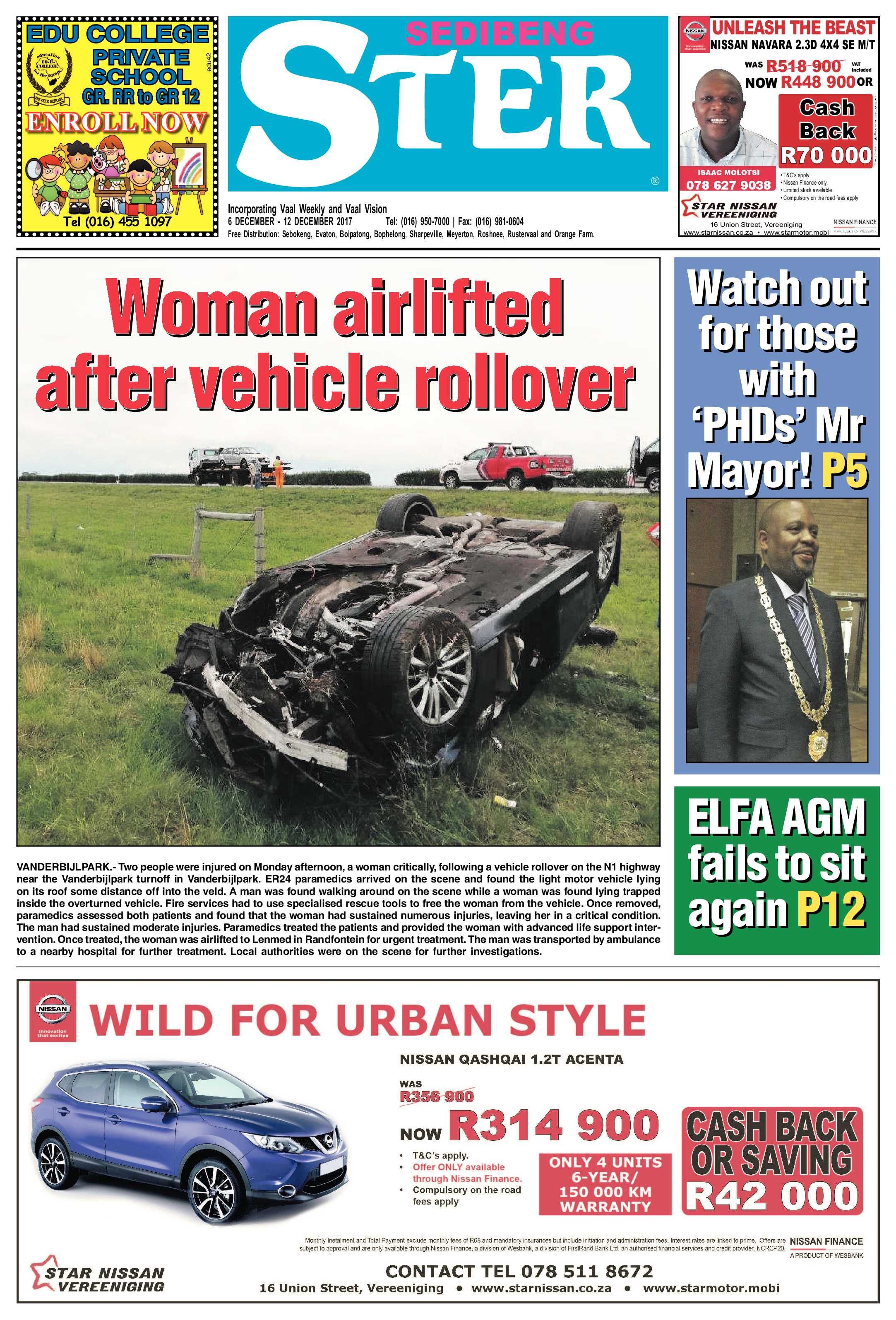 Sedibeng Ster 6 – 12 December 2017 page 1