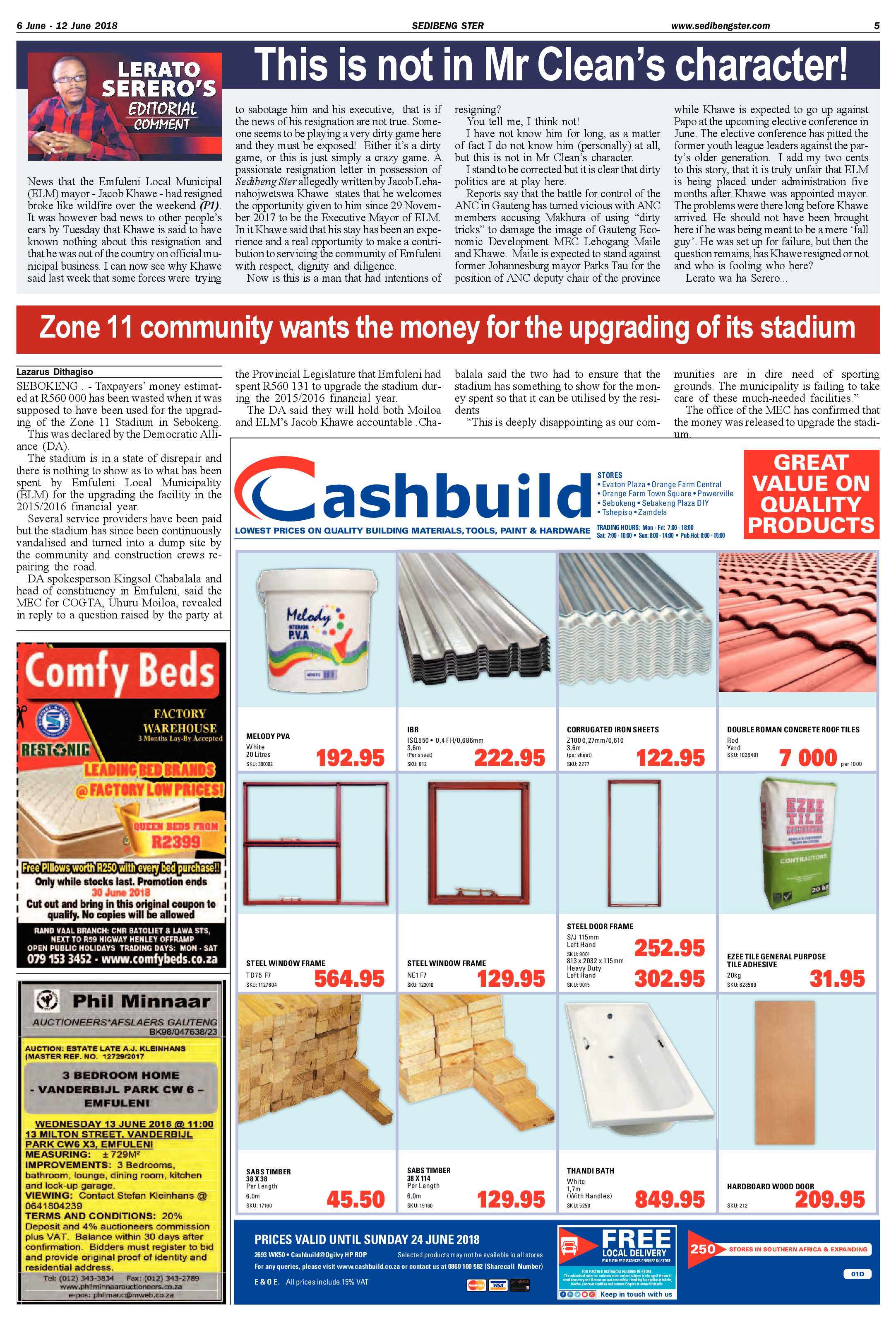Sedibeng Ster 6 – 12 June 2018 page 5