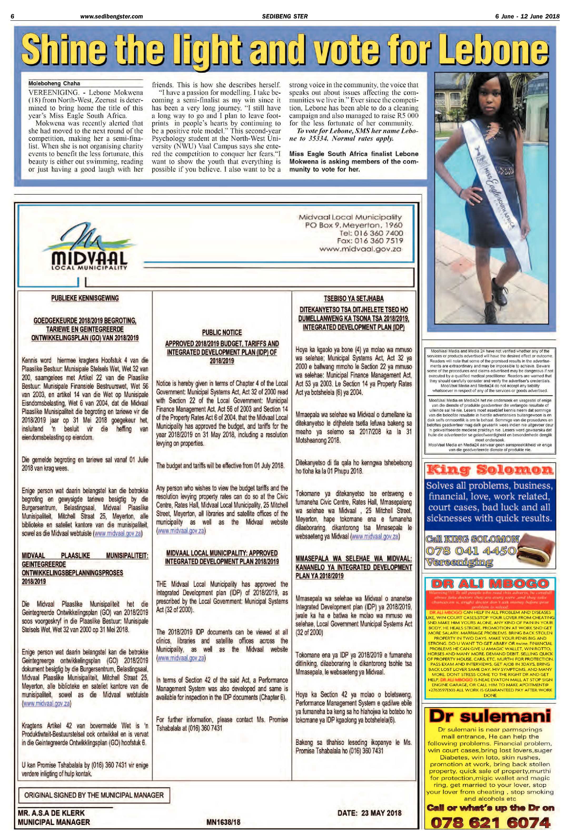 Sedibeng Ster 6 – 12 June 2018 page 6