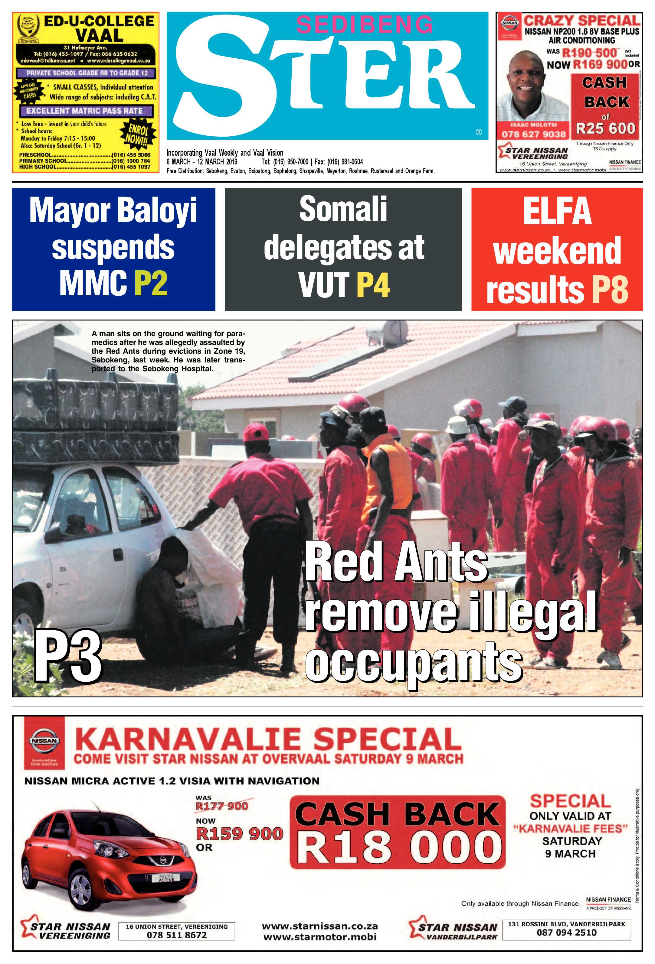 Sedibeng Ster 6 – 12 March 2019 page 1