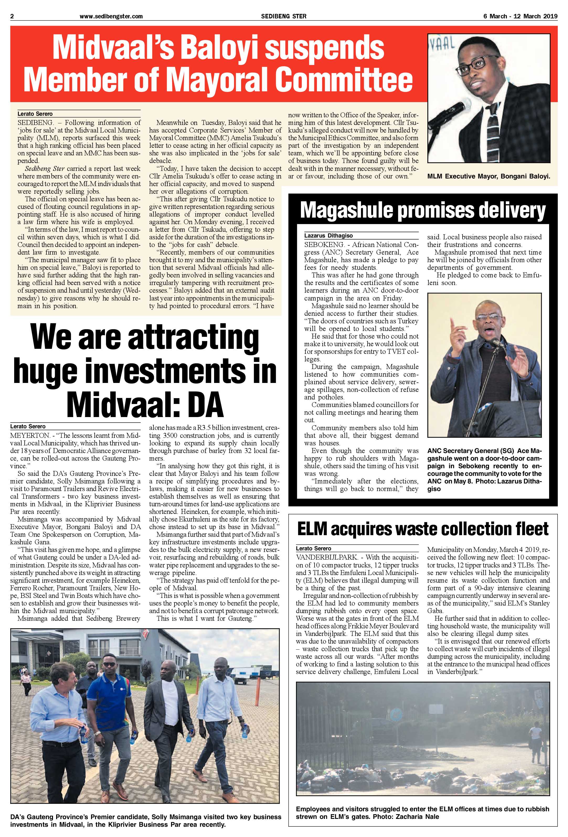 Sedibeng Ster 6 – 12 March 2019 page 2