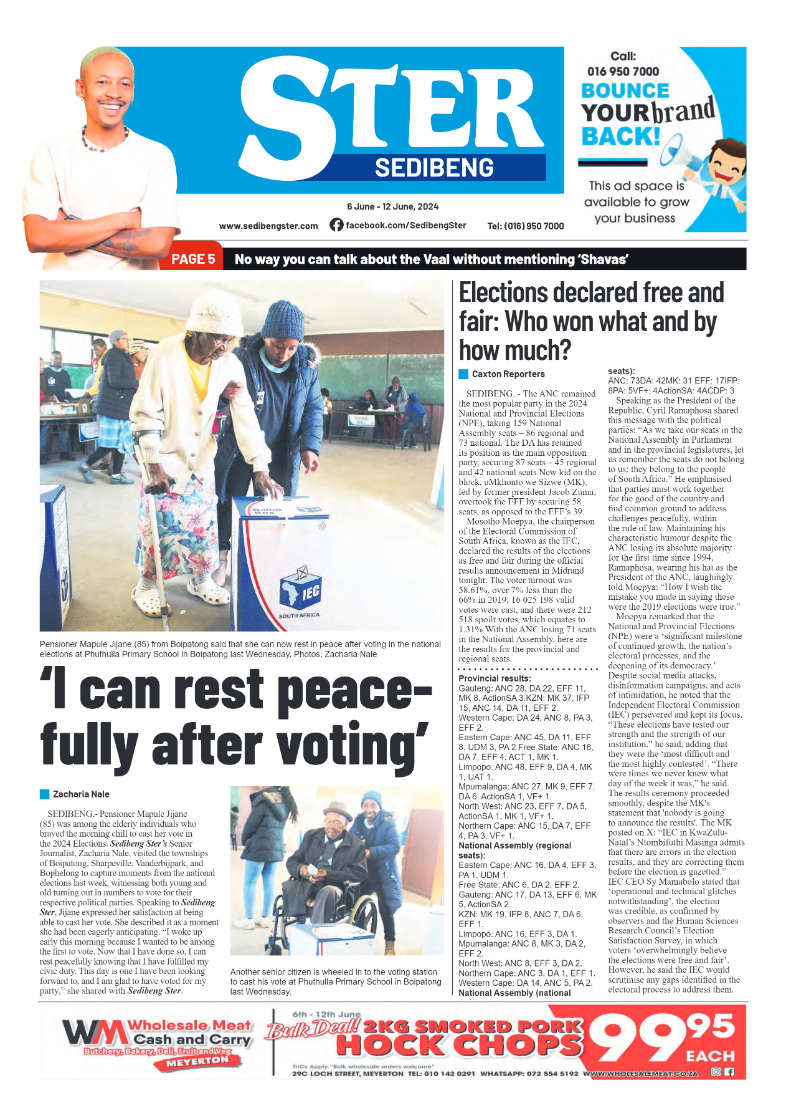 Sedibeng Ster 6 June – 12 June, 2024 page 1
