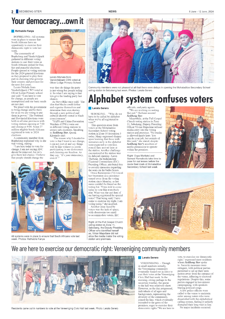 Sedibeng Ster 6 June – 12 June, 2024 page 2