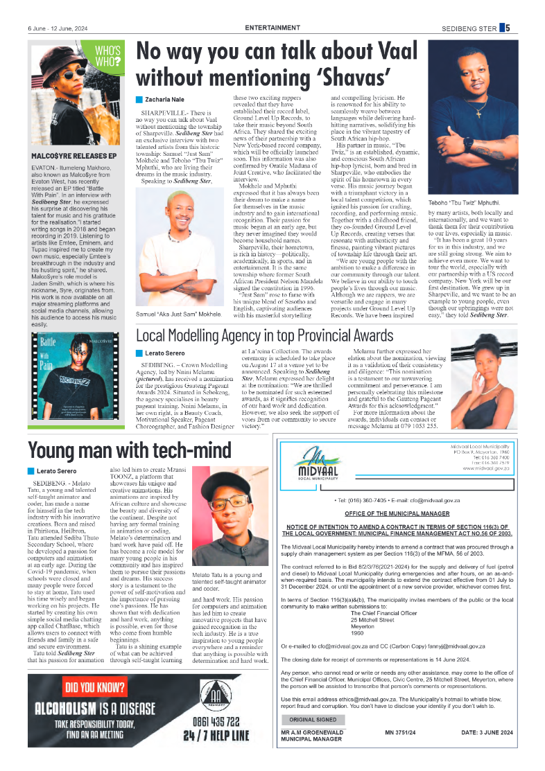 Sedibeng Ster 6 June – 12 June, 2024 page 5