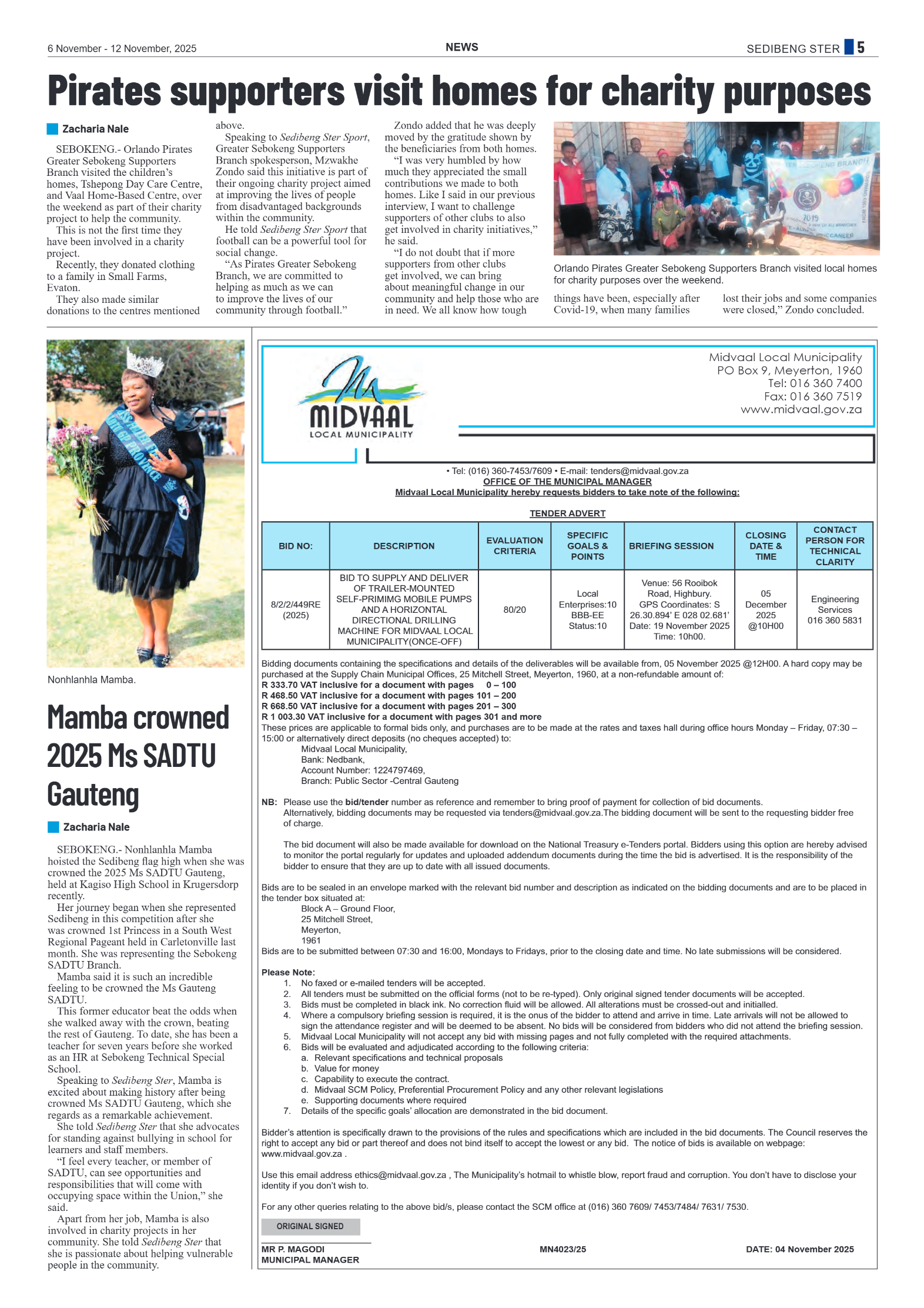 Sedibeng Ster 6 November – 12 November, 2025 page 5