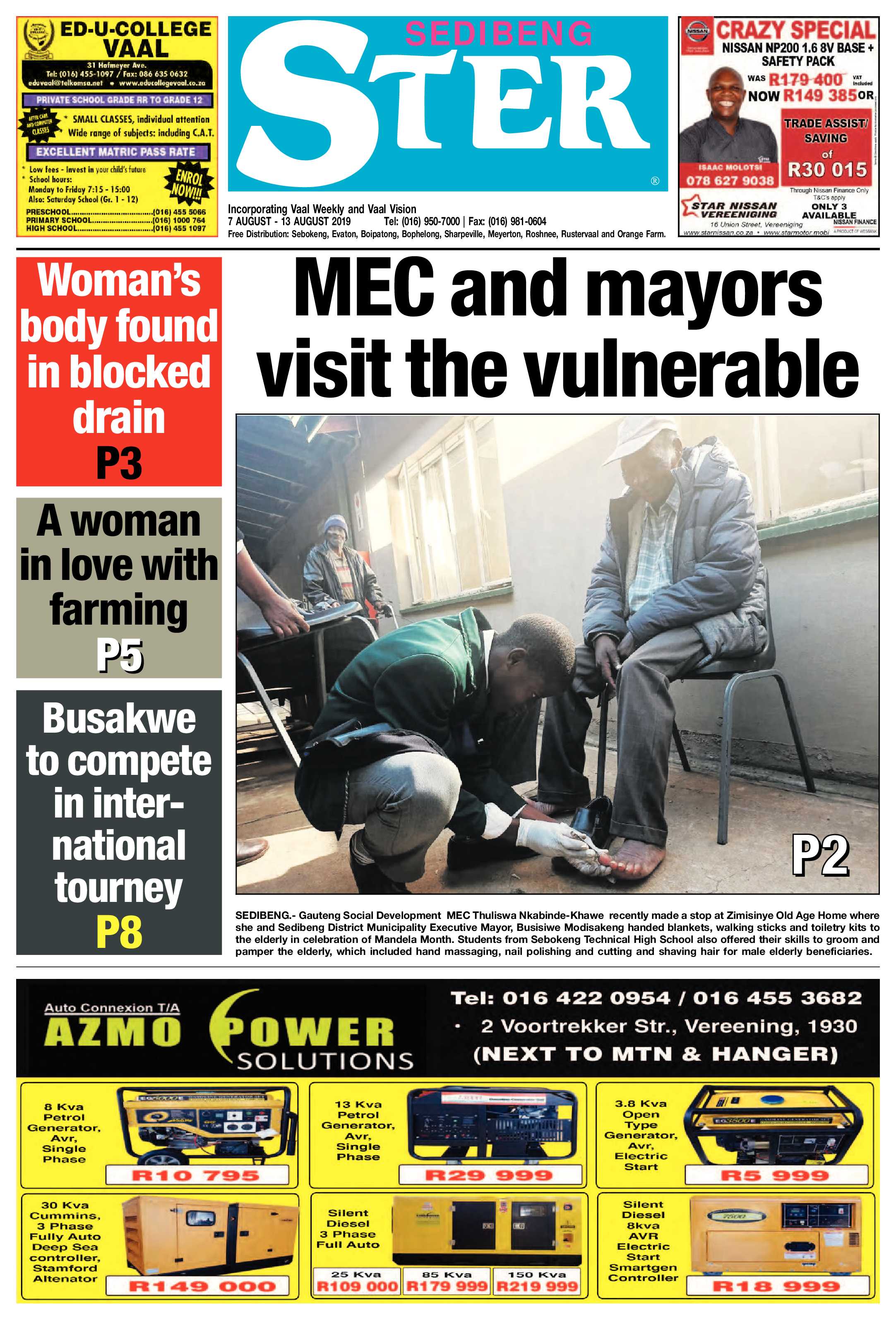 Sedibeng Ster 7 – 13 Augustus 2019 page 1