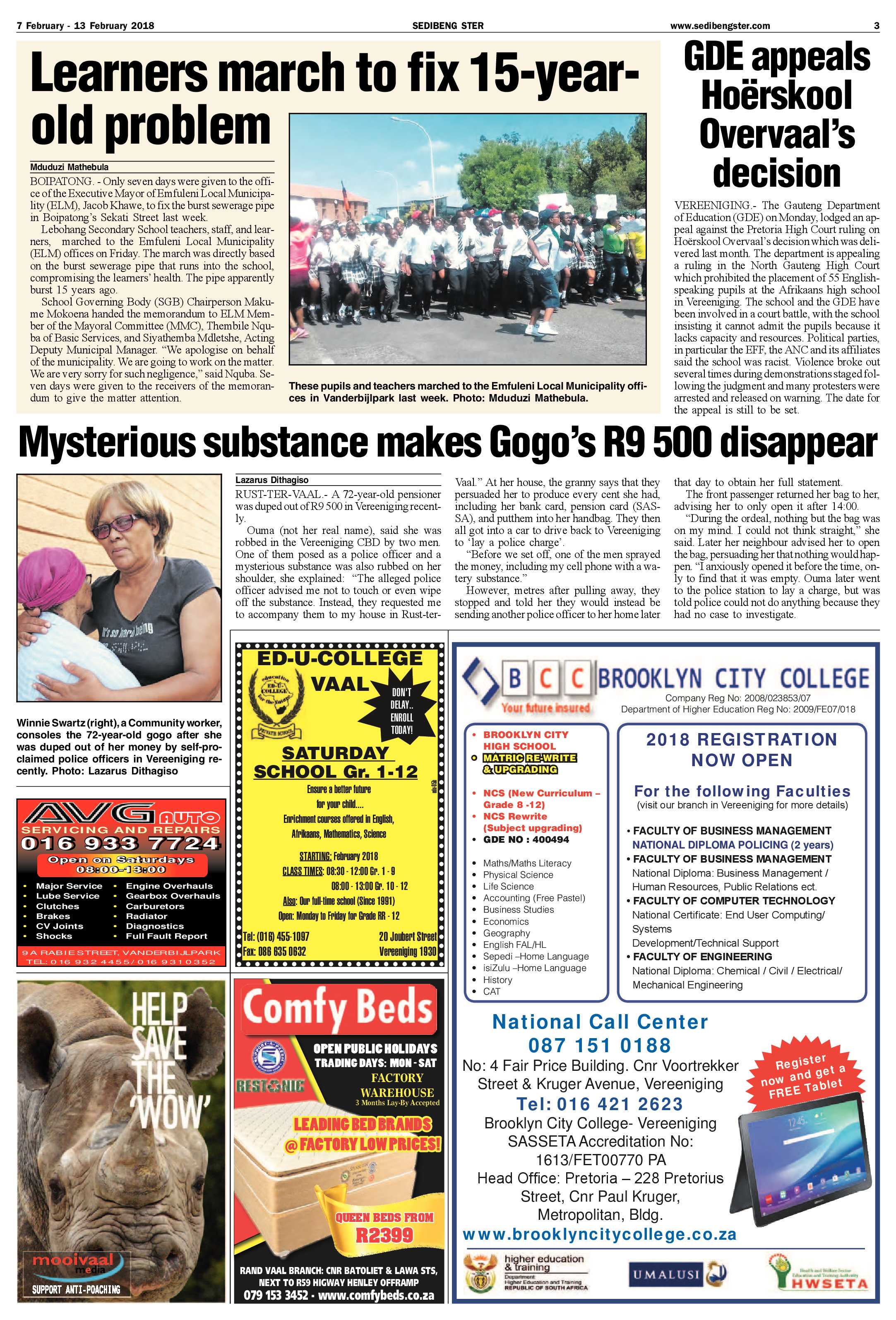 Sedibeng Ster 7 – 13 February 2018 page 3