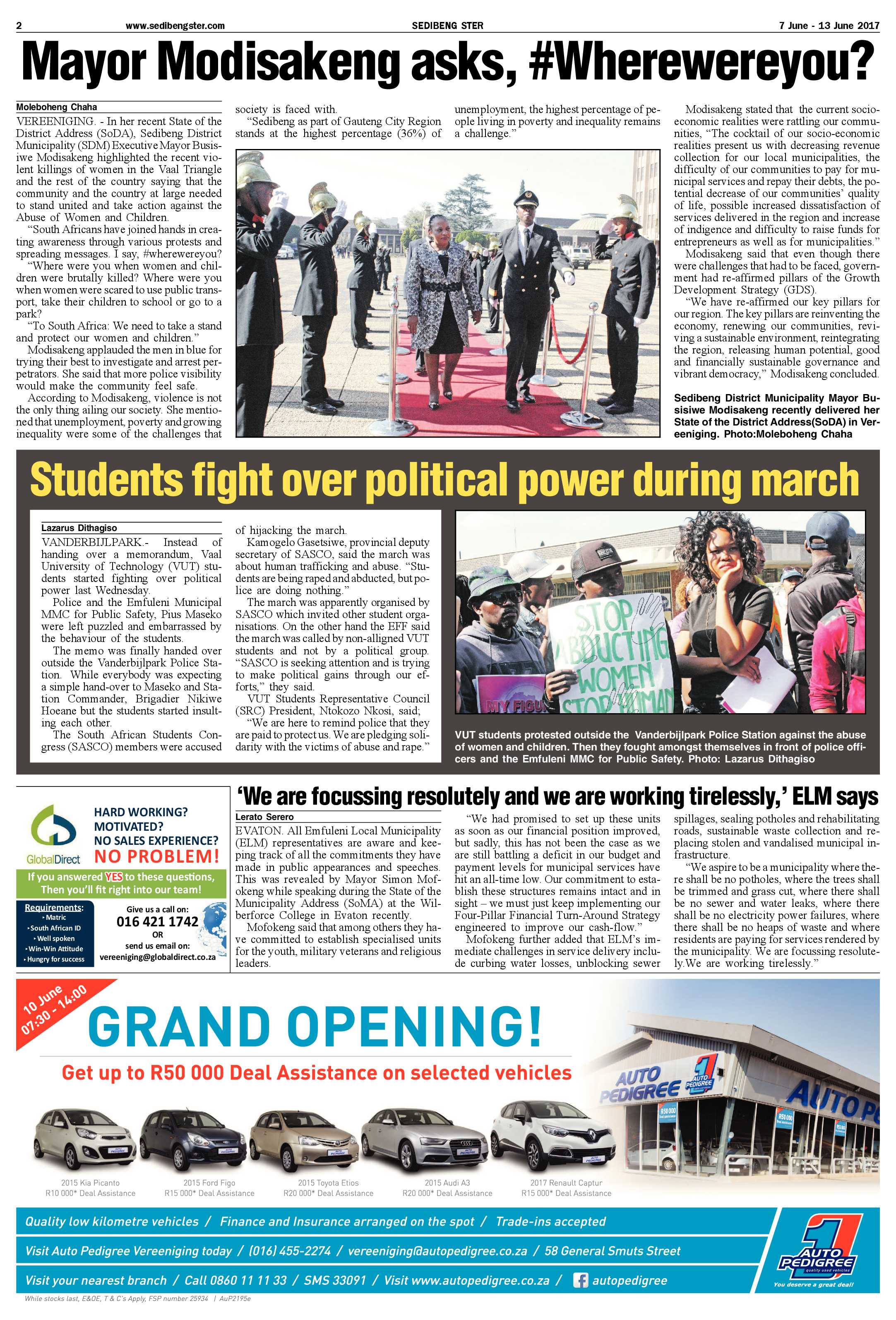 Sedibeng Ster 7 – 13 June 2017 page 2