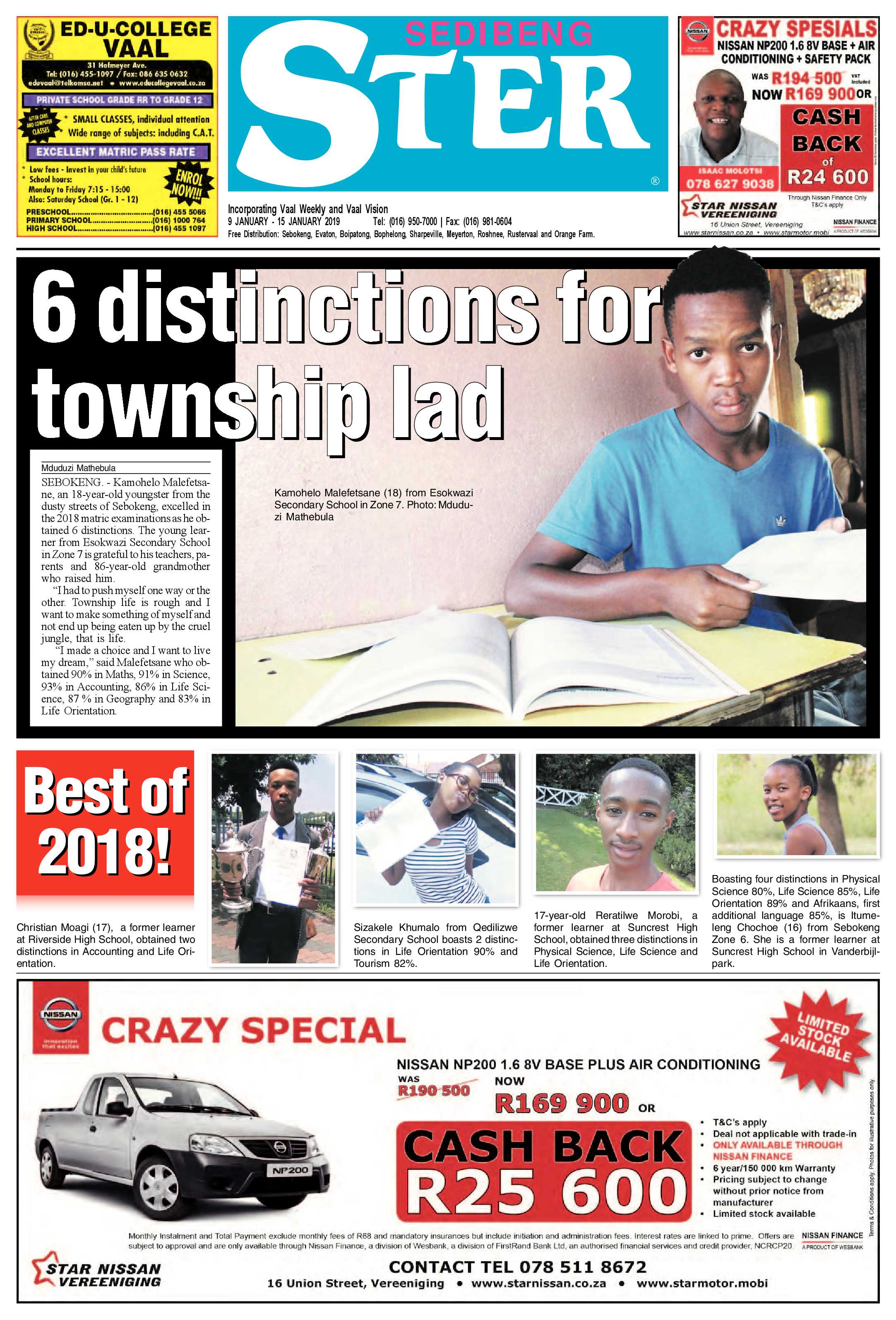Sedibeng Ster 7 – 15 January 2019 page 1