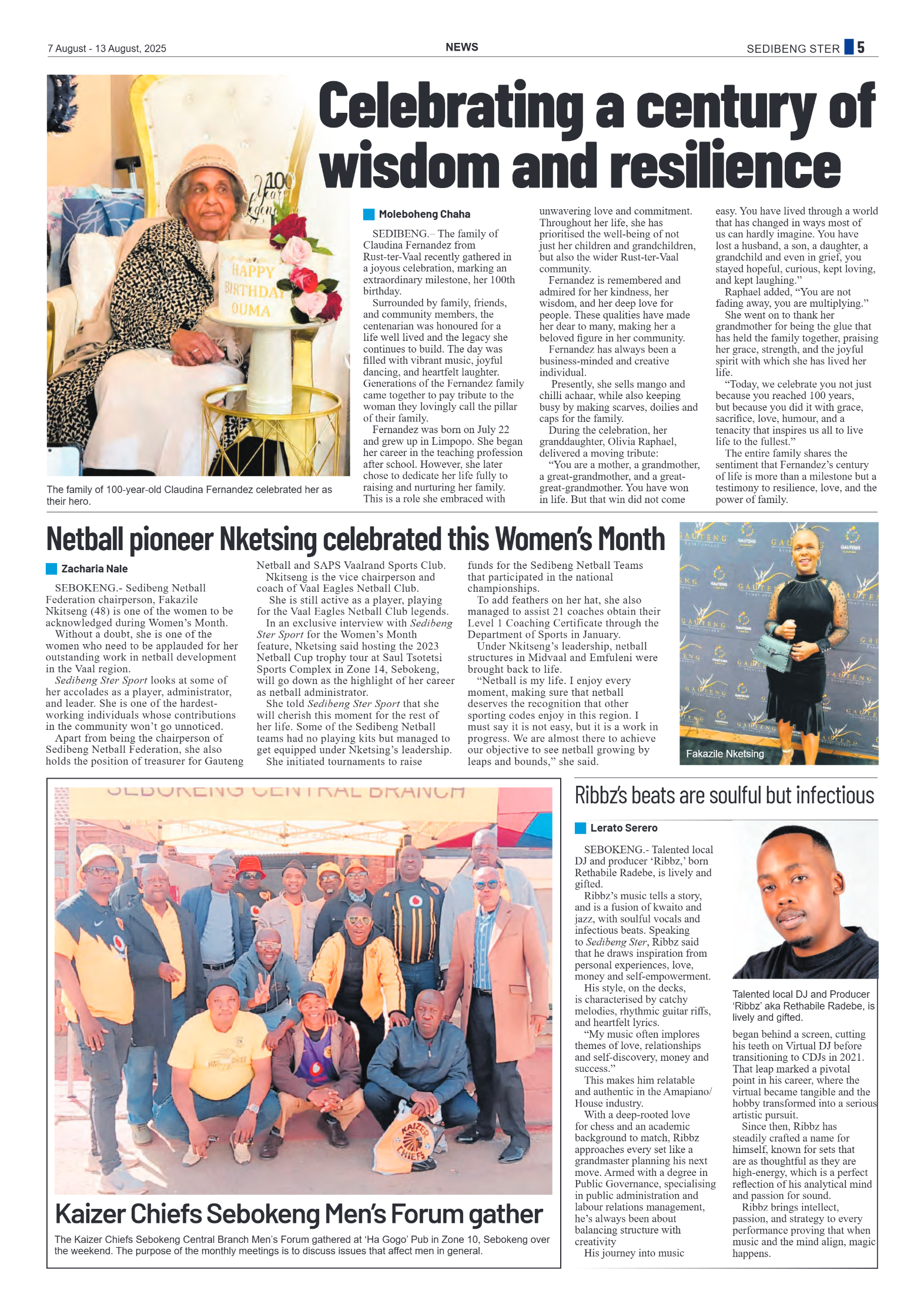 Sedibeng Ster 7 August – 13 August, 2025 page 5