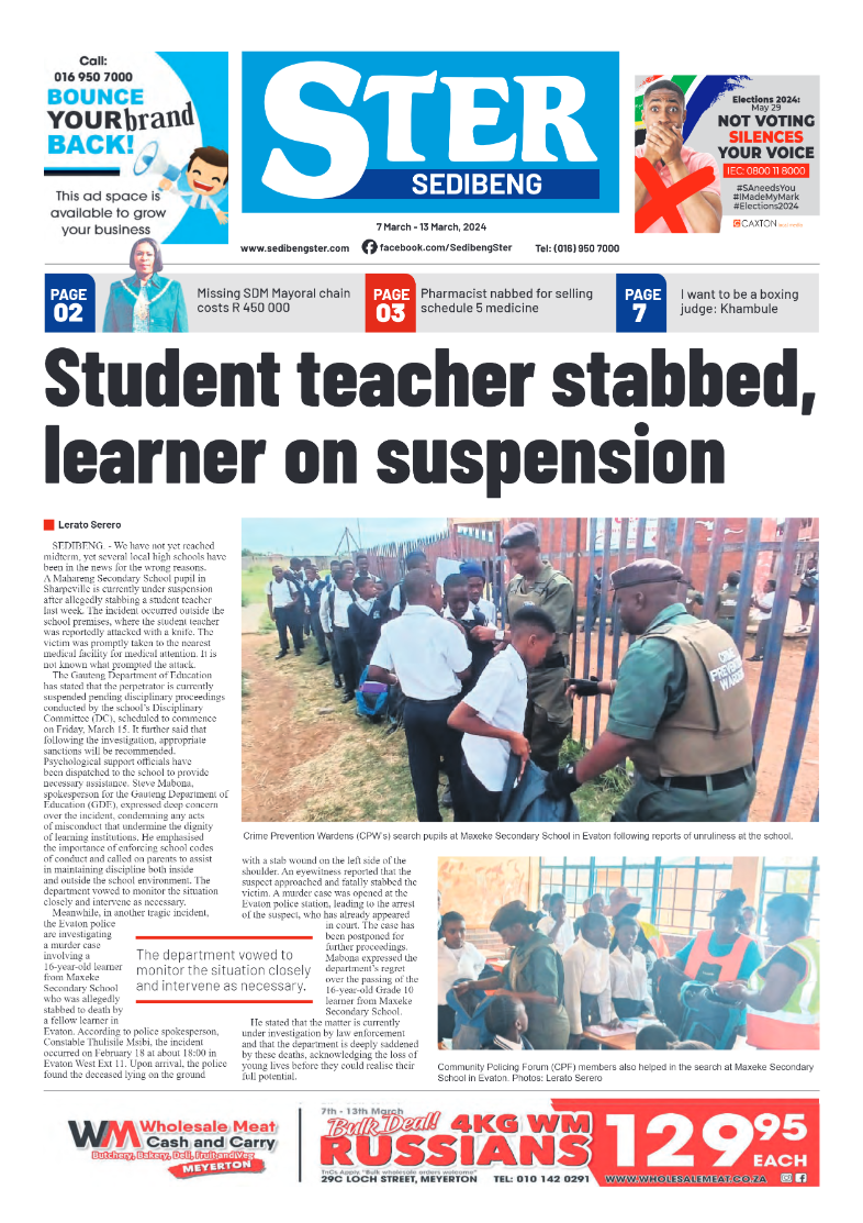 Sedibeng Ster 7 March – 13 March, 2024 page 1