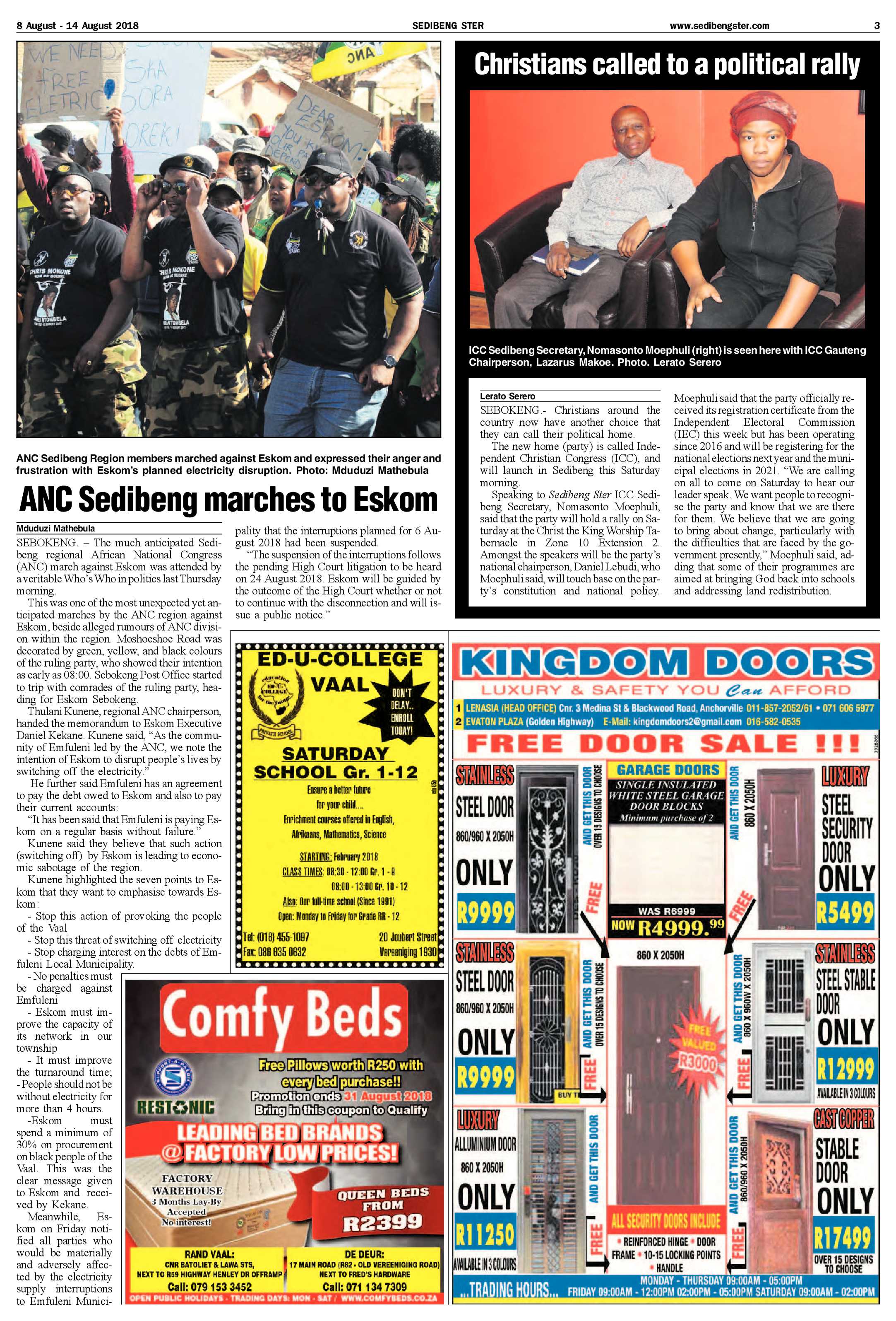 Sedibeng Ster 8 – 14 August 2018 page 3