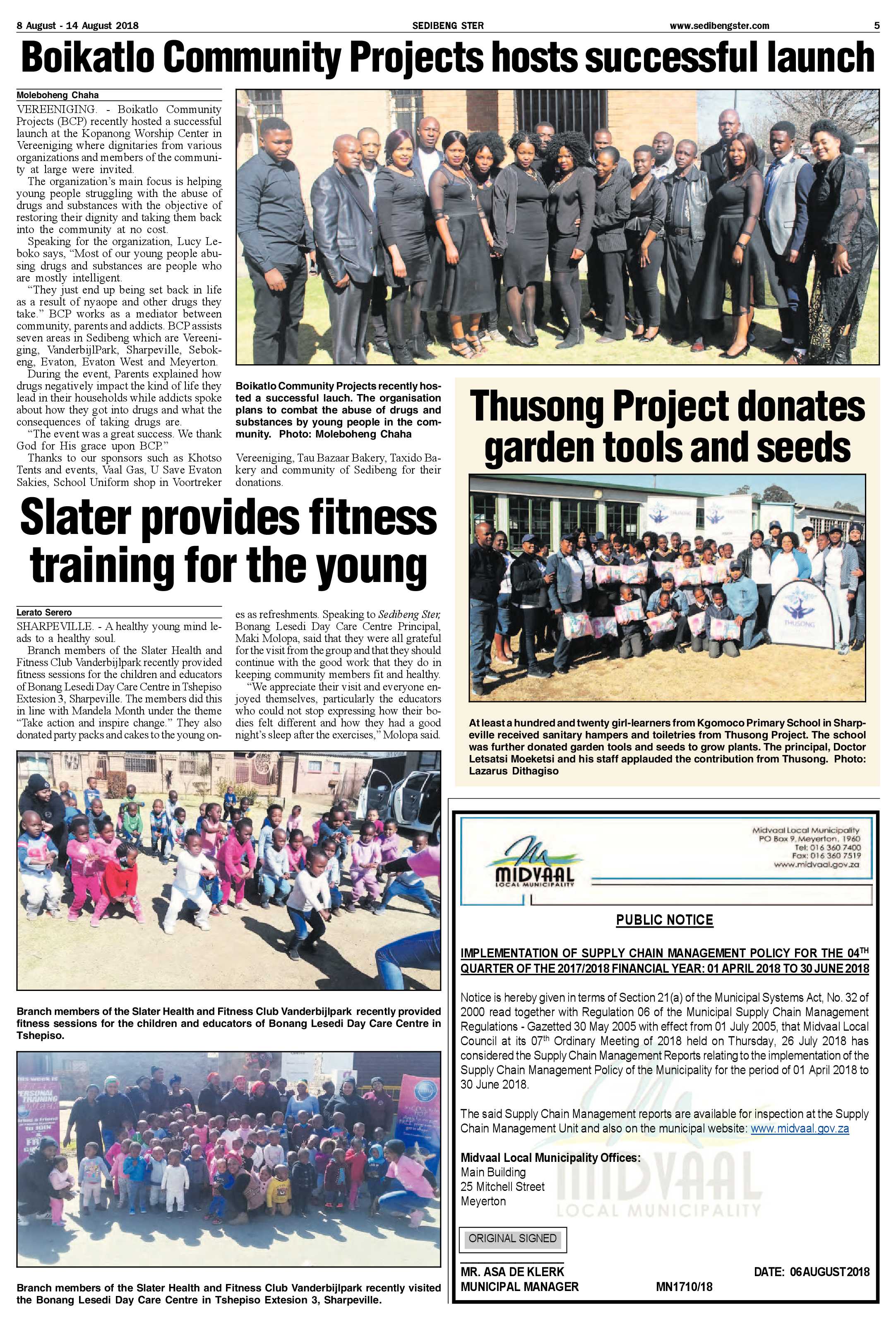 Sedibeng Ster 8 – 14 August 2018 page 5