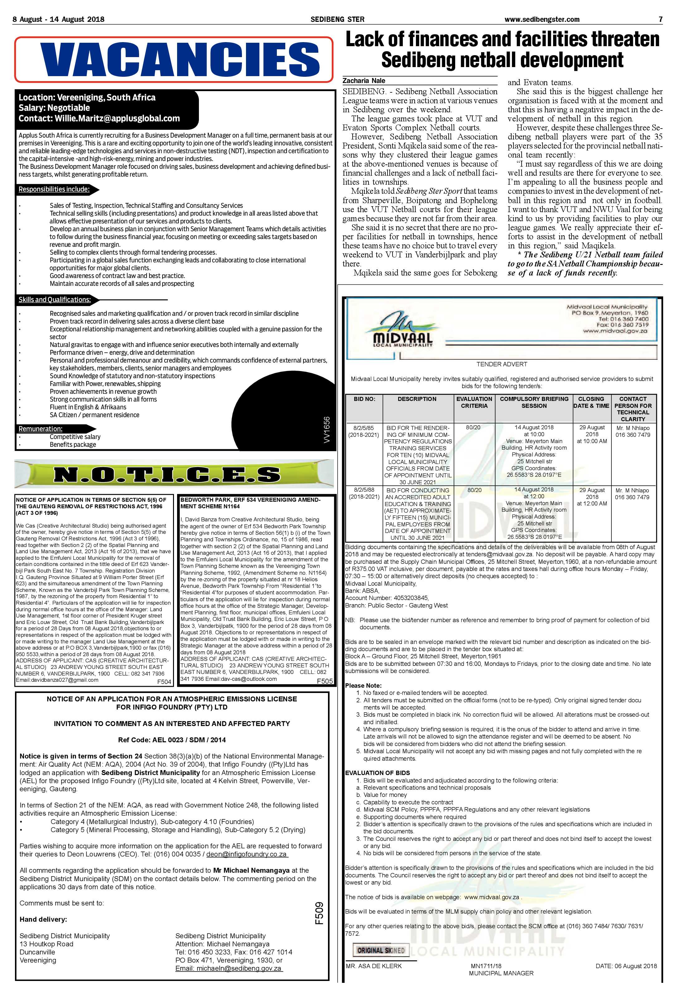 Sedibeng Ster 8 – 14 August 2018 page 7