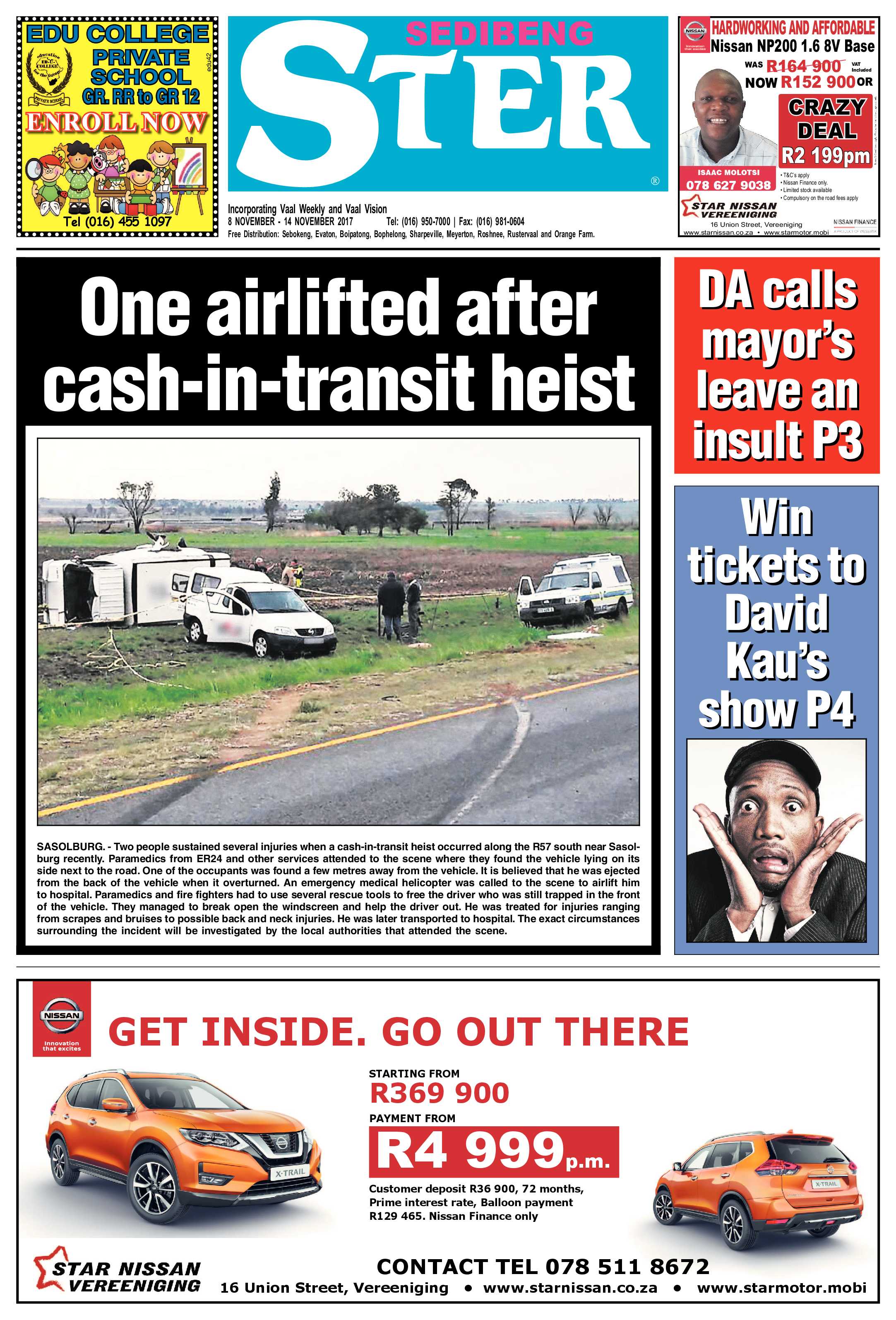 Sedibeng Ster 8 – 14 November 2017 page 1