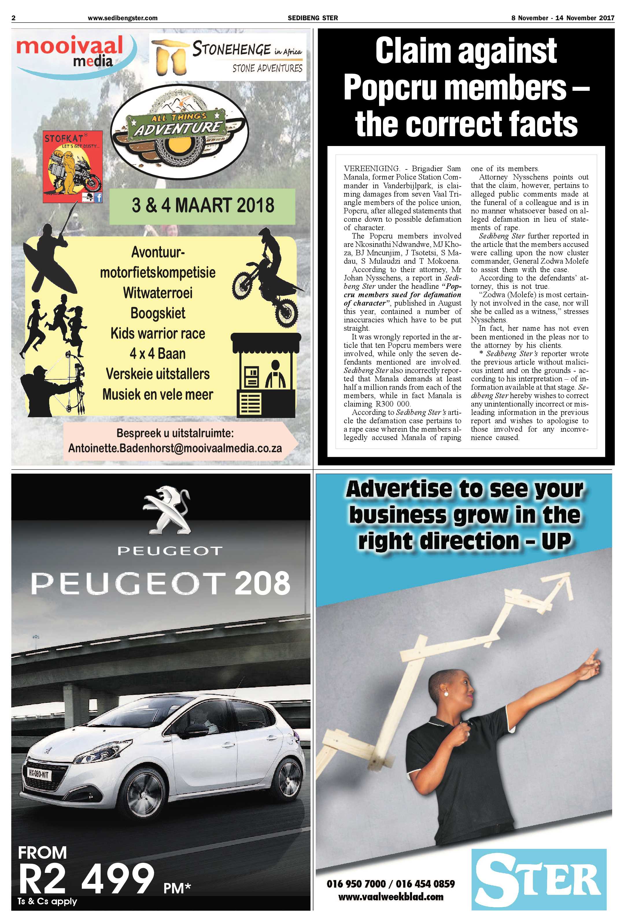 Sedibeng Ster 8 – 14 November 2017 page 2