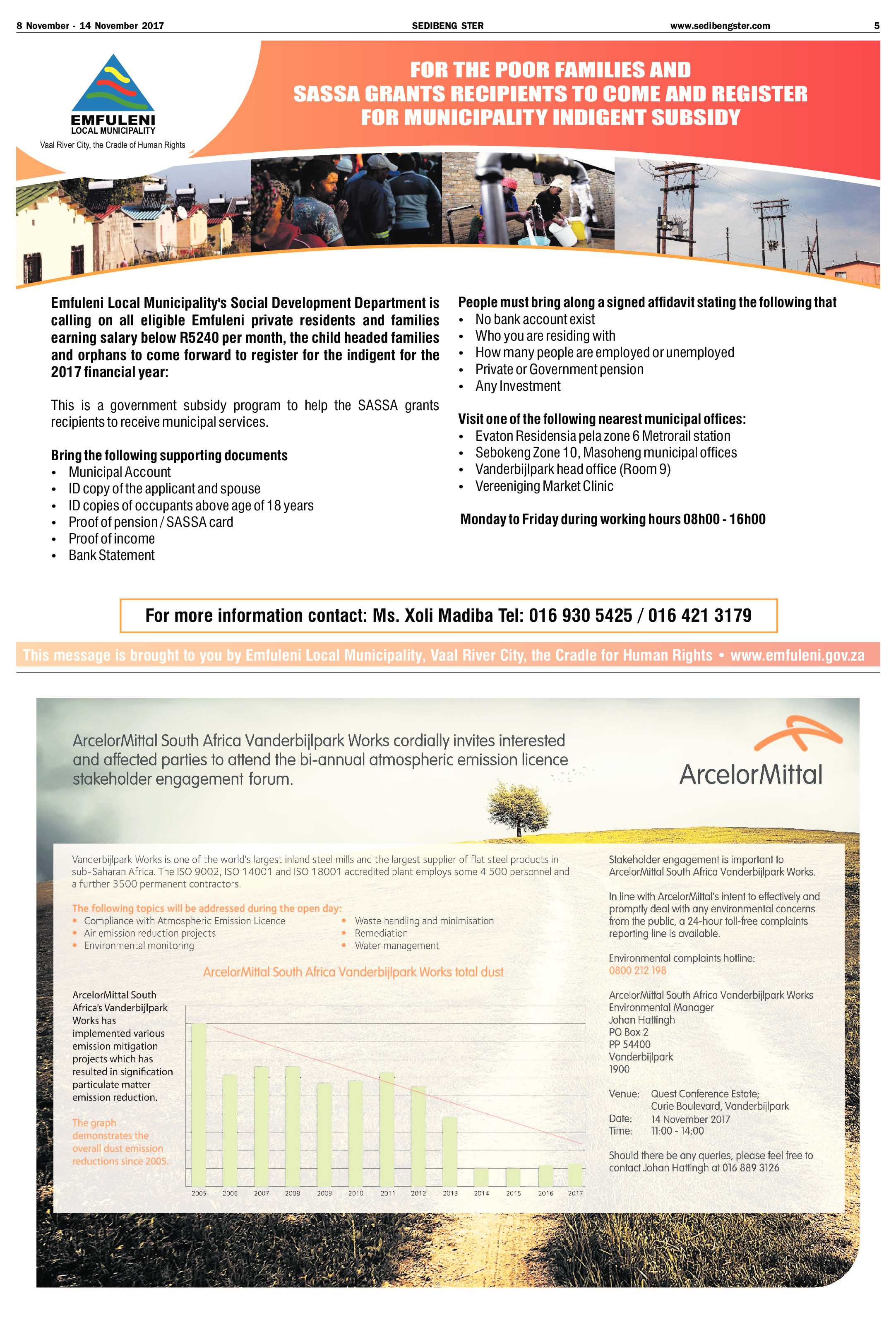 Sedibeng Ster 8 – 14 November 2017 page 5