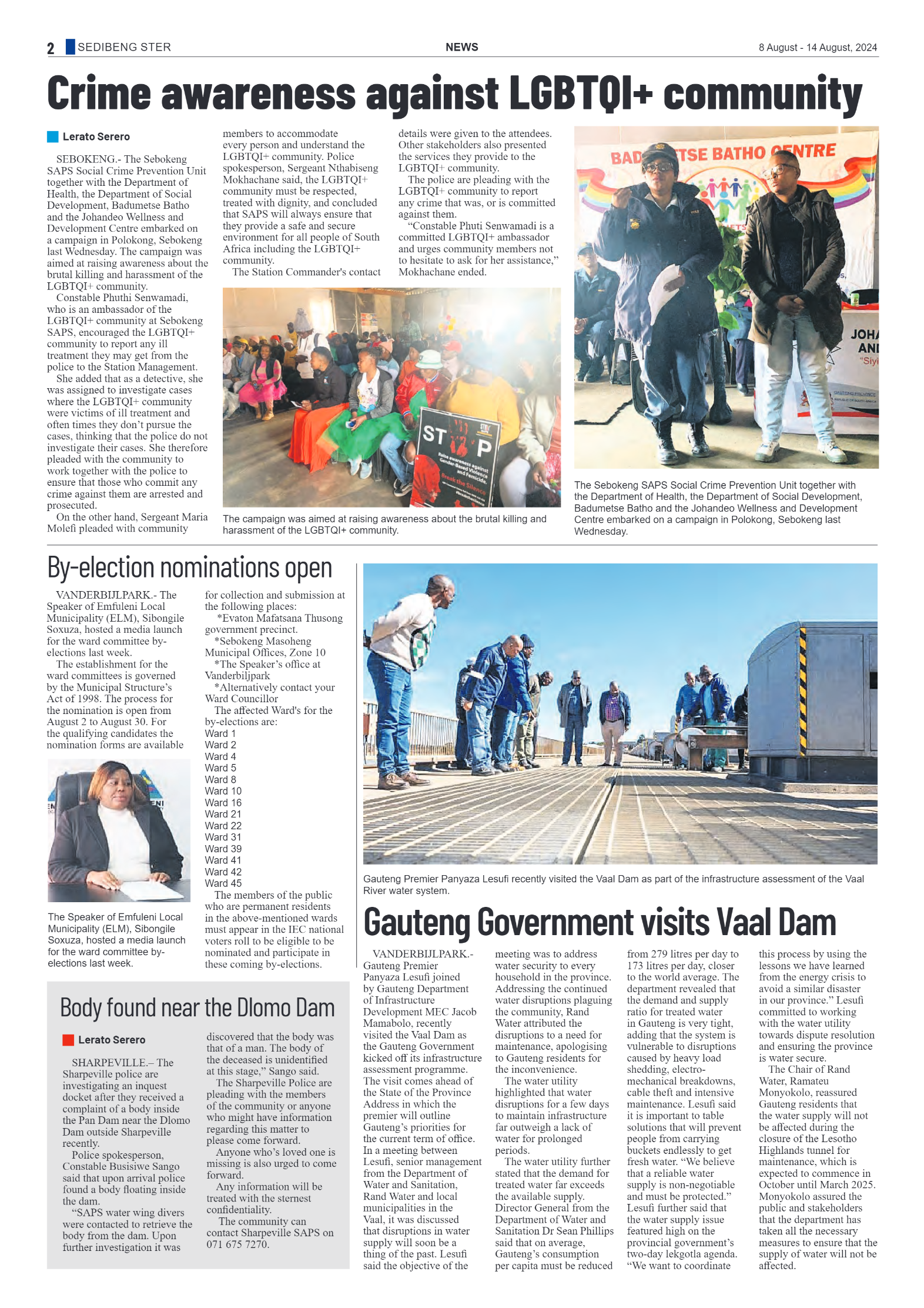 Sedibeng Ster 8 August – 14 August, 2024 page 2