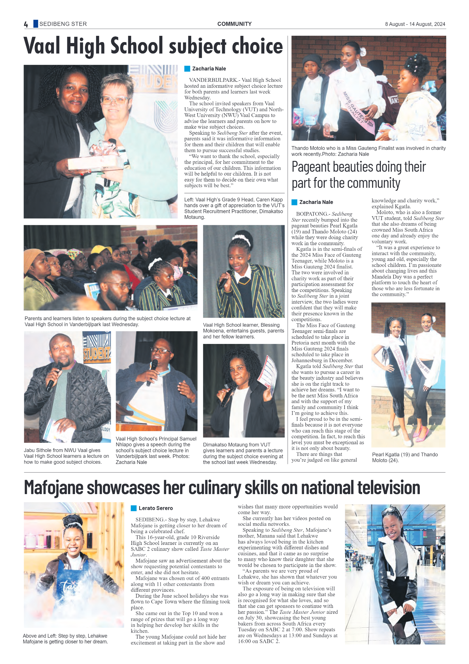 Sedibeng Ster 8 August – 14 August, 2024 page 4