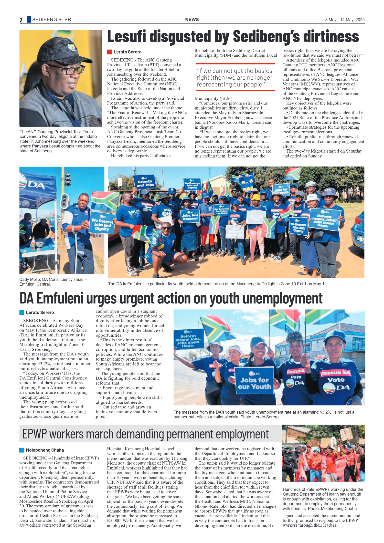 Sedibeng Ster 8 May – 14 May, 2025 page 2