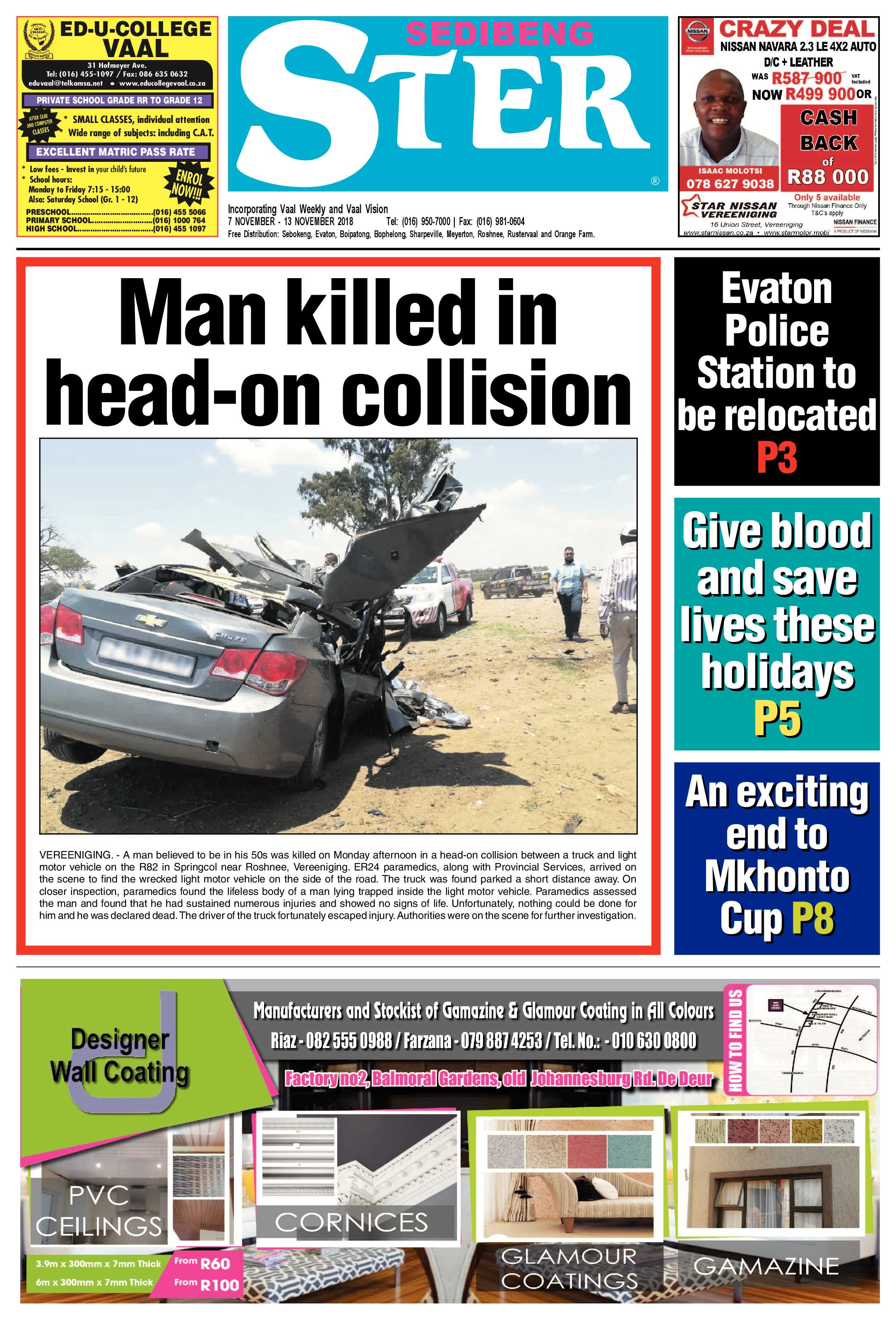 Sedibeng Ster 9 – 12 November 2018 page 1