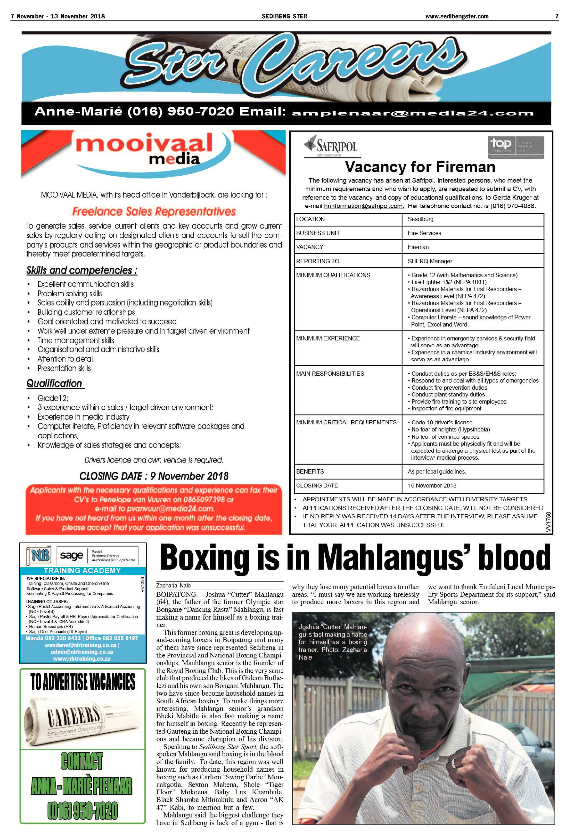 Sedibeng Ster 9 – 12 November 2018 page 7