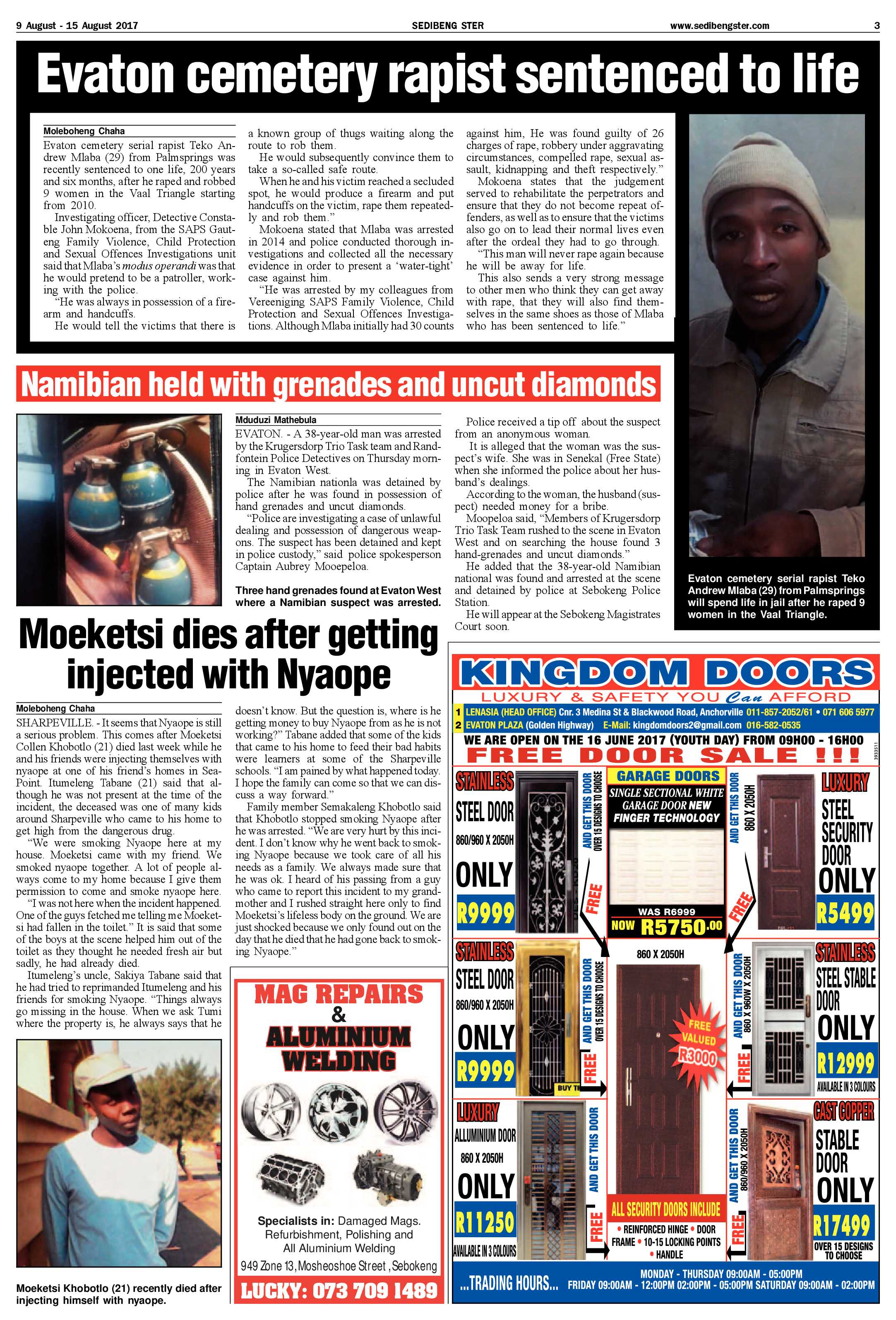 Sedibeng Ster 9 – 15 August 2017 page 3