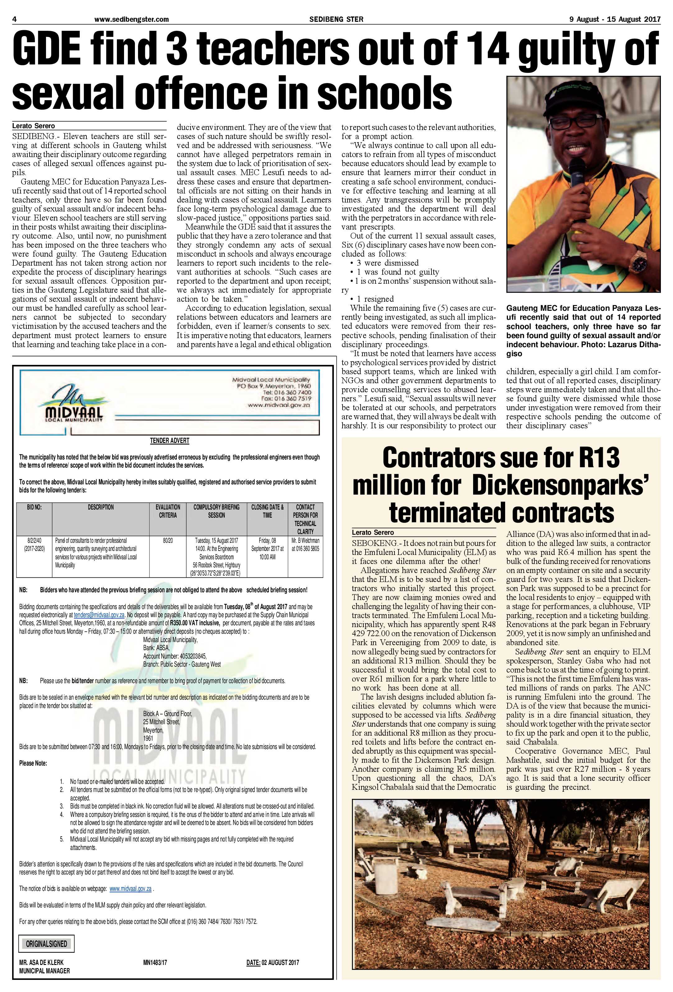 Sedibeng Ster 9 – 15 August 2017 page 4