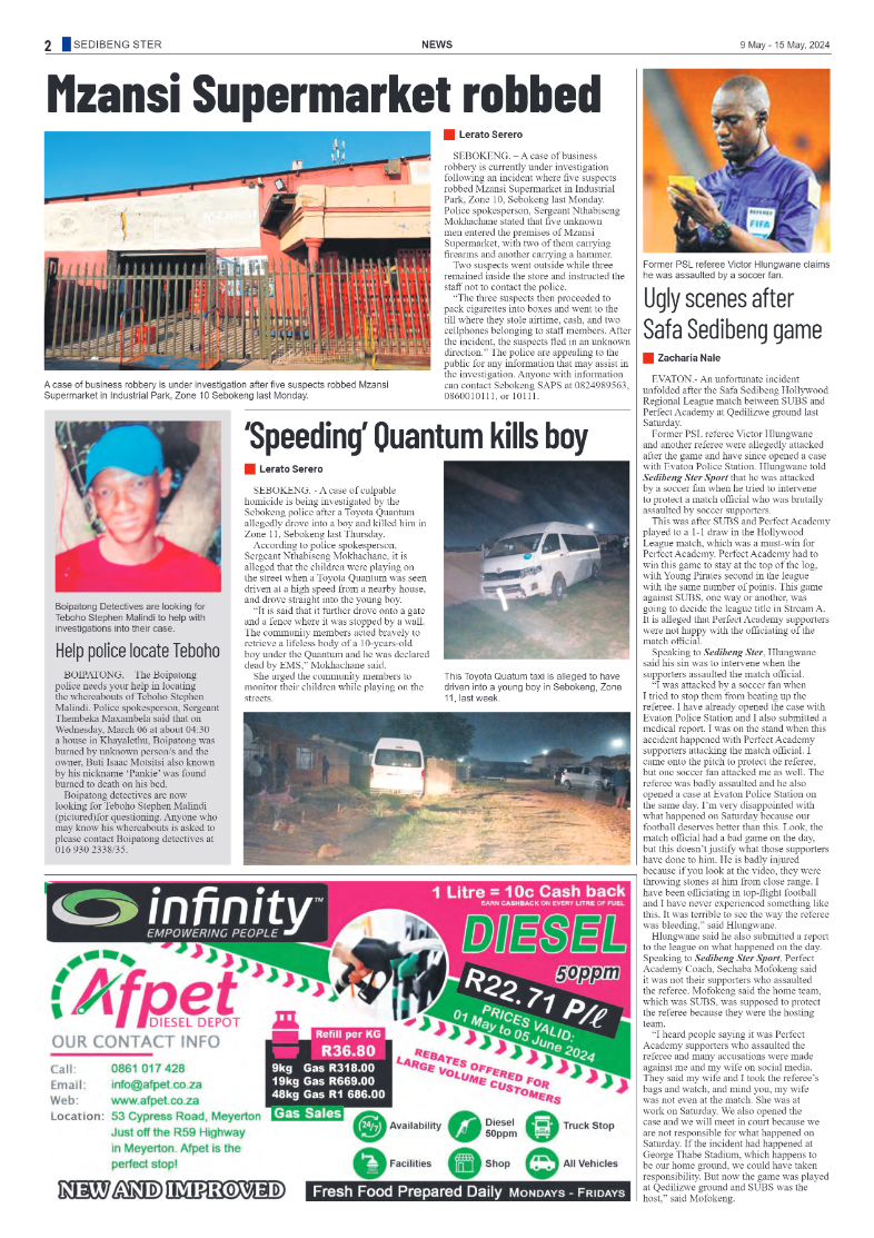 Sedibeng Ster 9 May – 15 May, 2024 page 2