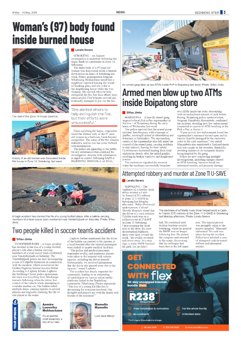 Sedibeng Ster 9 May – 15 May, 2024 page 3