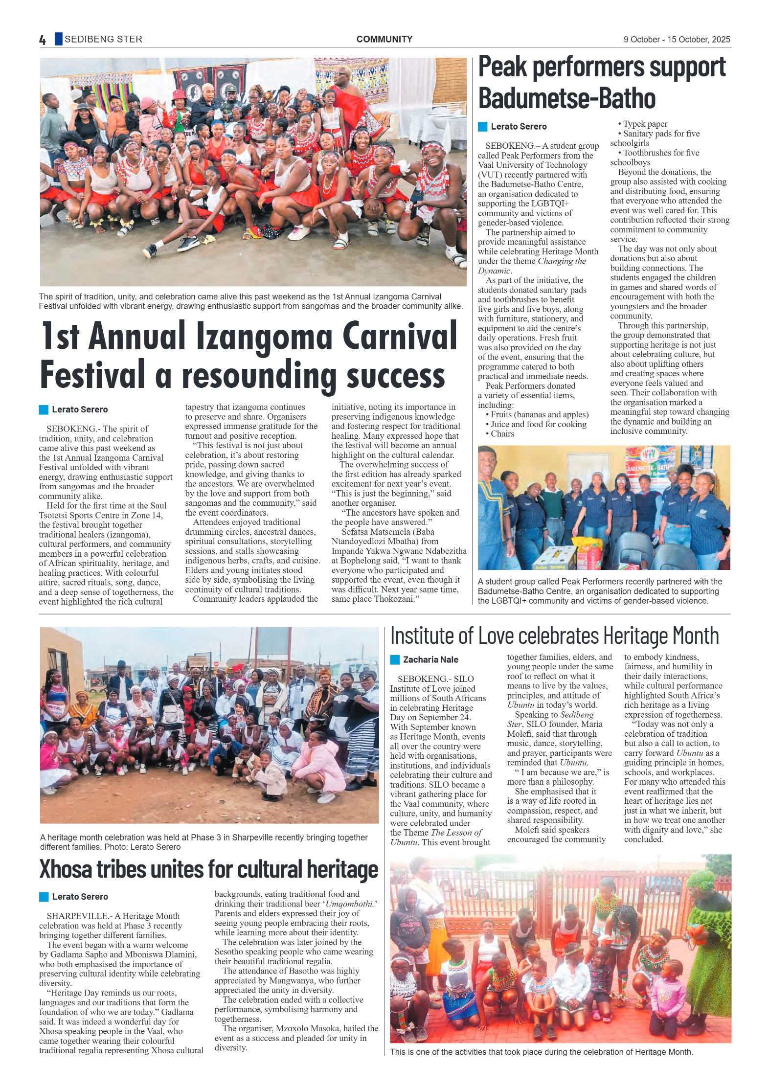 Sedibeng Ster 9 October – 15 October, 2025 page 4