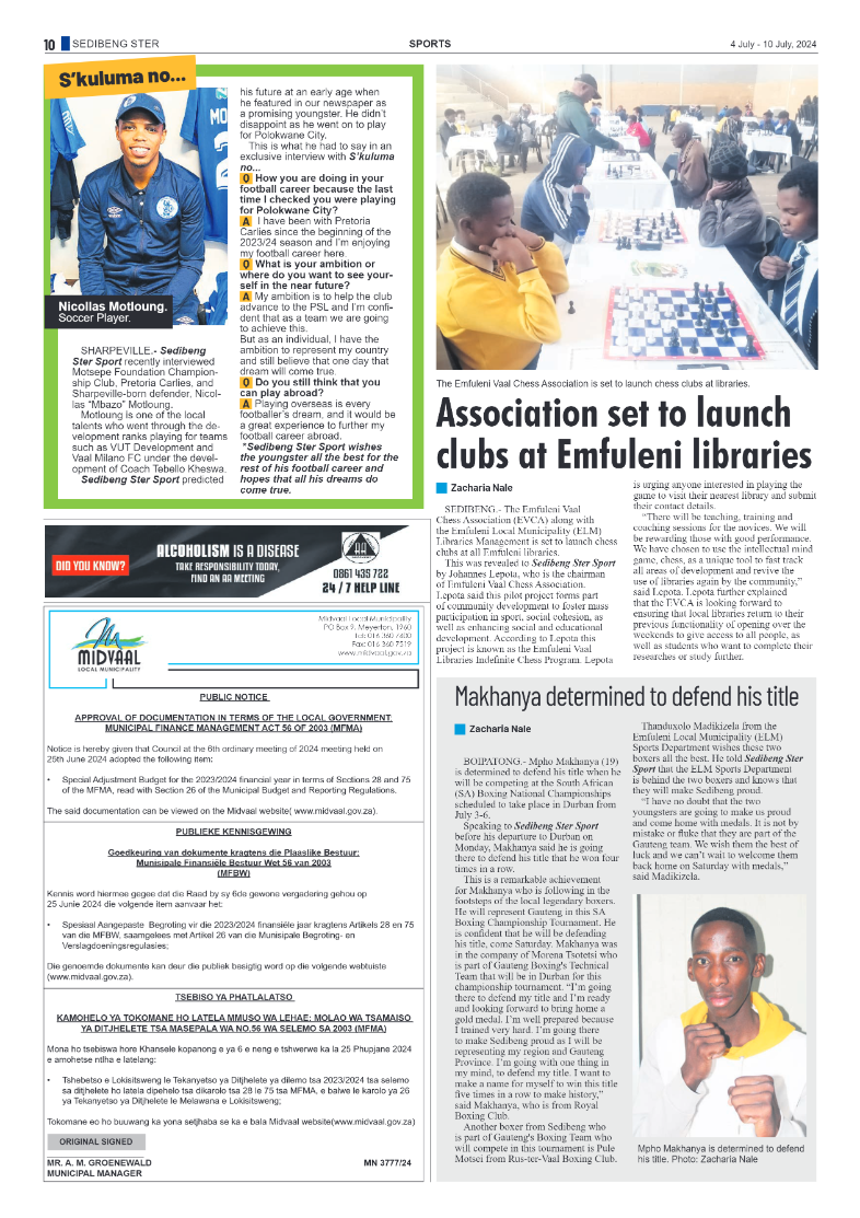 Sedibeng Ster NEWS 4 July – 10 July, 2024 page 10
