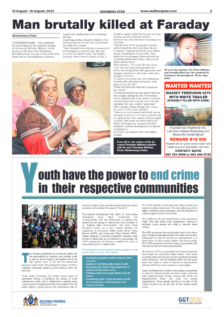 Sedibeng ster 10 August – 16 August, 2023 page 3