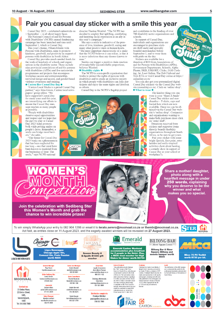 Sedibeng ster 10 August – 16 August, 2023 page 5