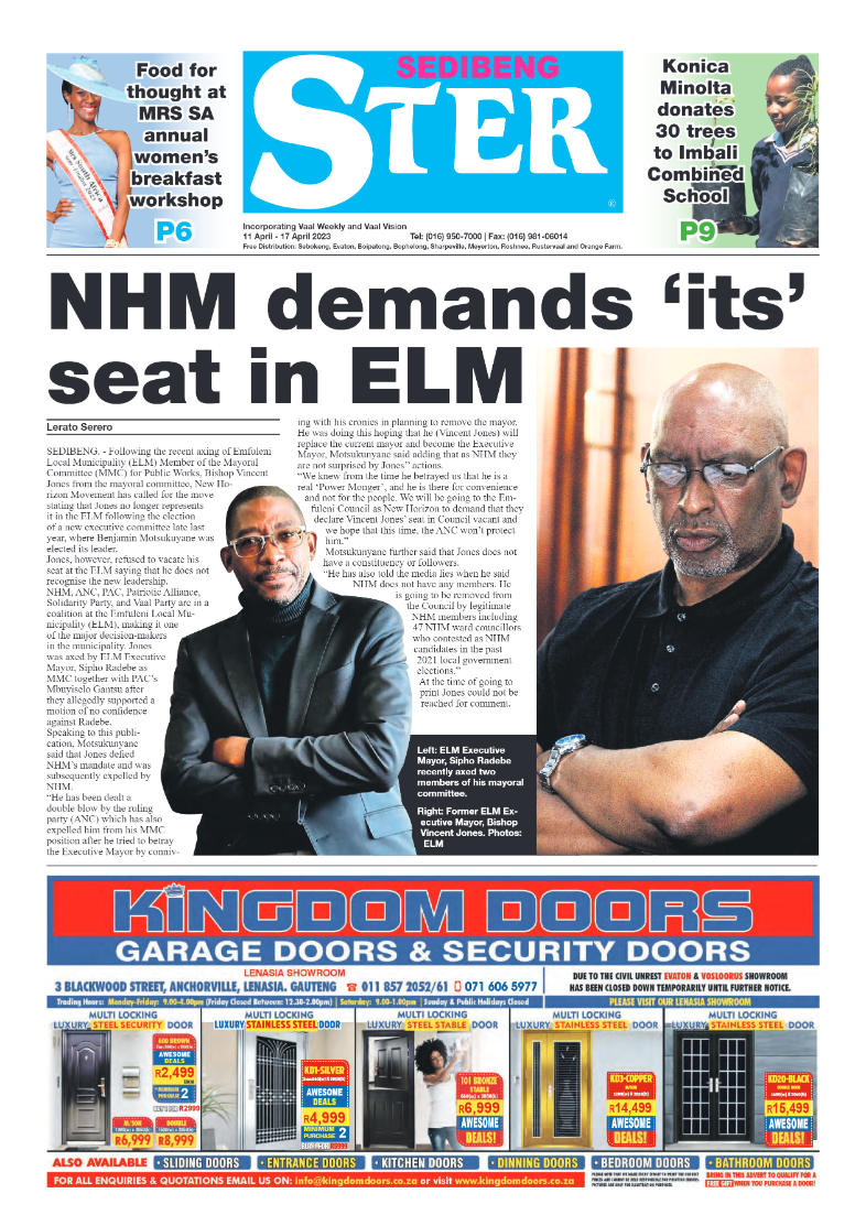 Sedibeng ster 11 April – 17 April 2023 page 1