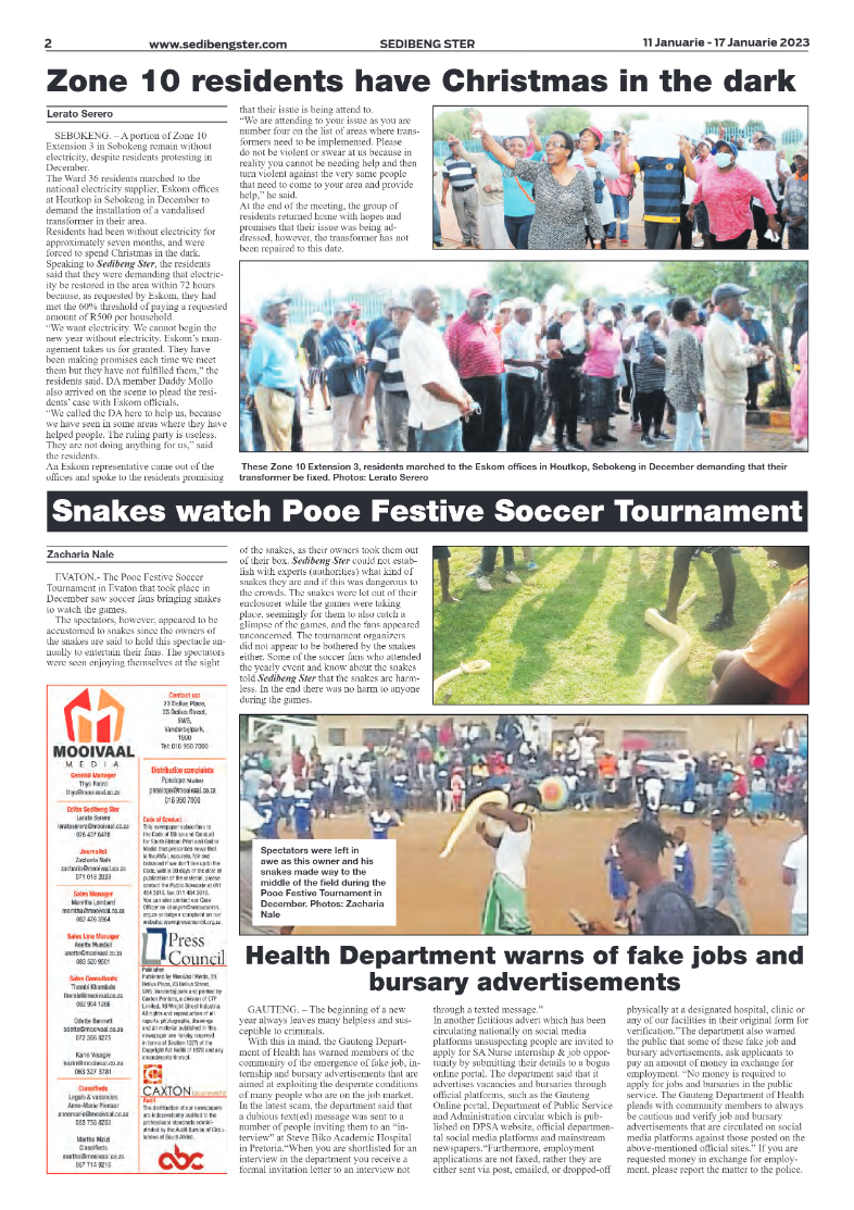 Sedibeng ster 11 January – 17 January 2023 page 2