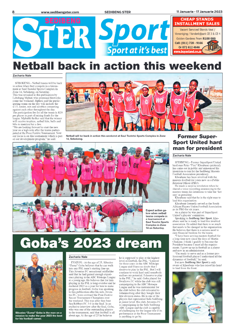 Sedibeng ster 11 January – 17 January 2023 page 8