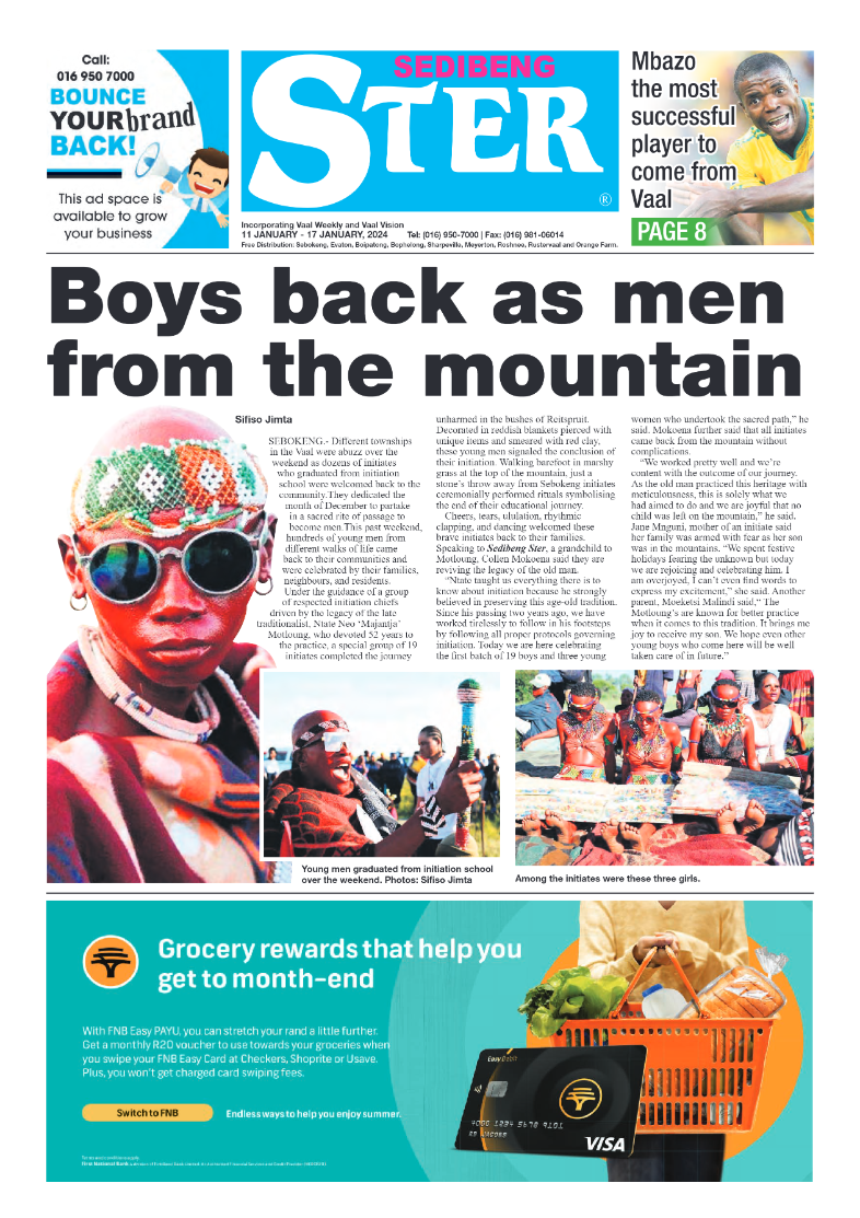 Sedibeng ster 11 January – 17 January, 2024 page 1