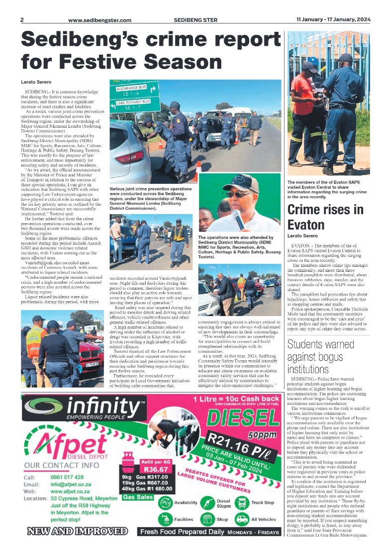 Sedibeng ster 11 January – 17 January, 2024 page 2