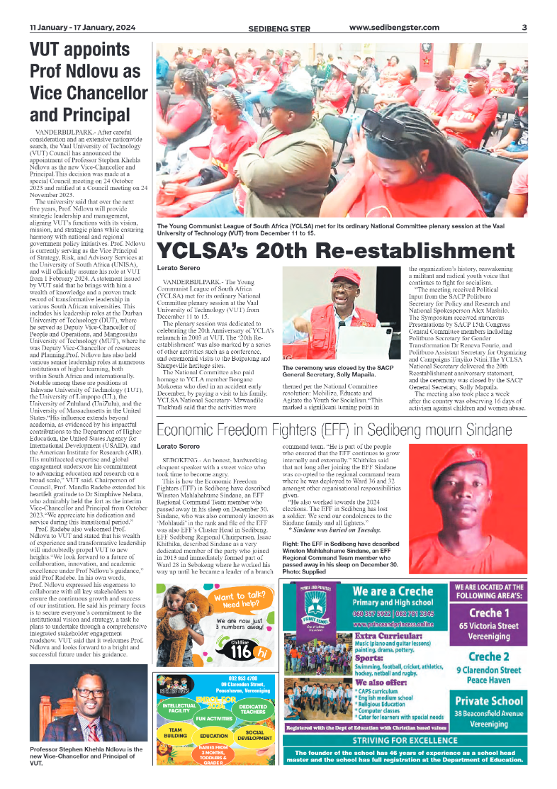 Sedibeng ster 11 January – 17 January, 2024 page 3
