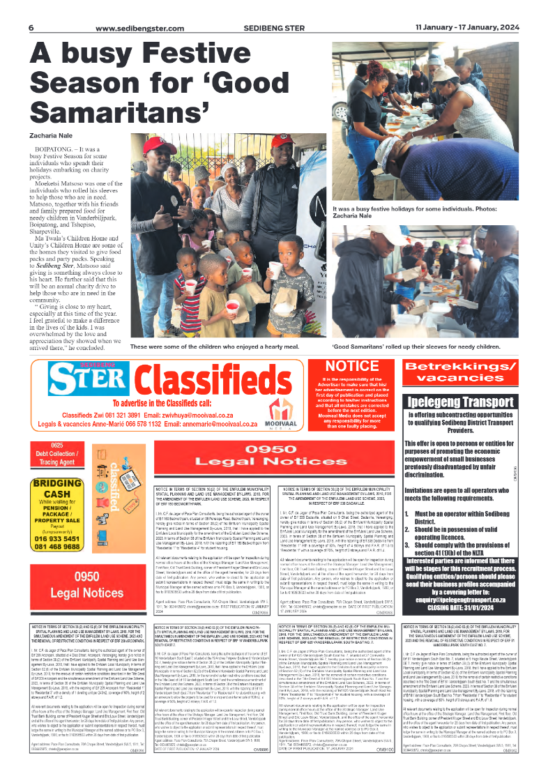 Sedibeng ster 11 January – 17 January, 2024 page 6