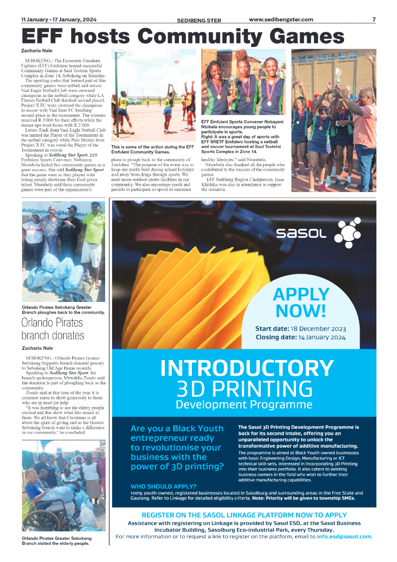 Sedibeng ster 11 January – 17 January, 2024 page 7