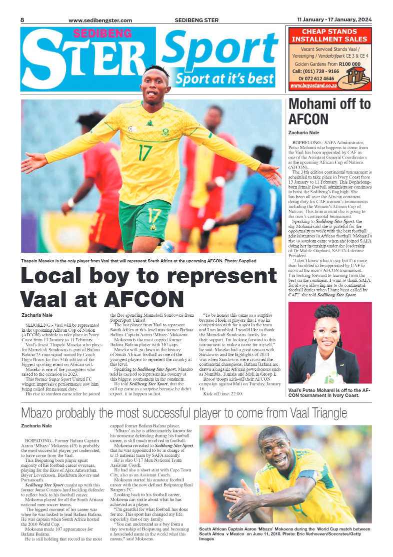 Sedibeng ster 11 January – 17 January, 2024 page 8