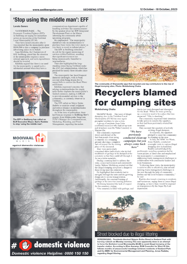 Sedibeng ster 12 October – 18 October, 2023 page 2
